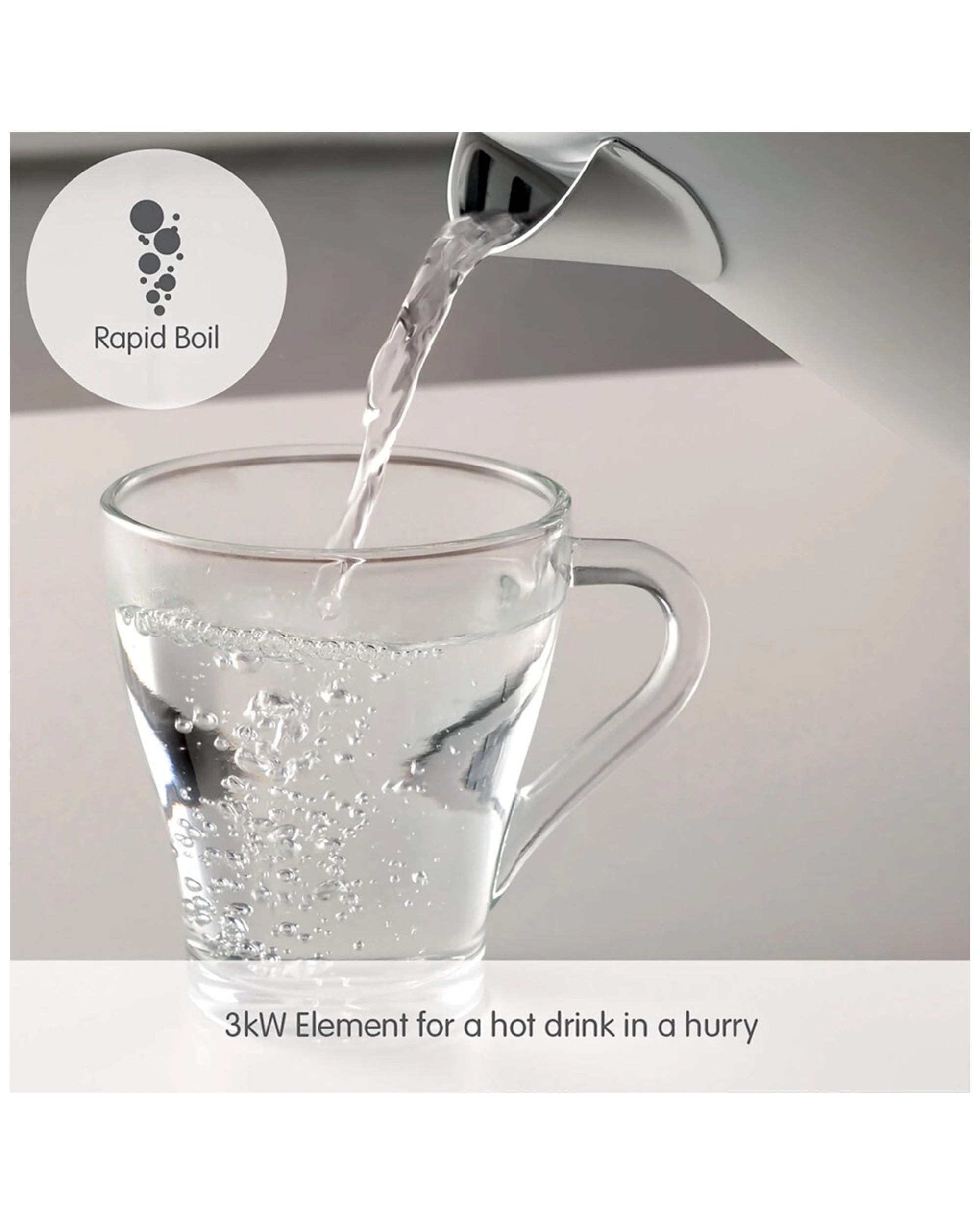 4 Morphy Richards Illumination 1.7 L Electric Kettle 2200w Water Boiling Jug - White, 4 of 10