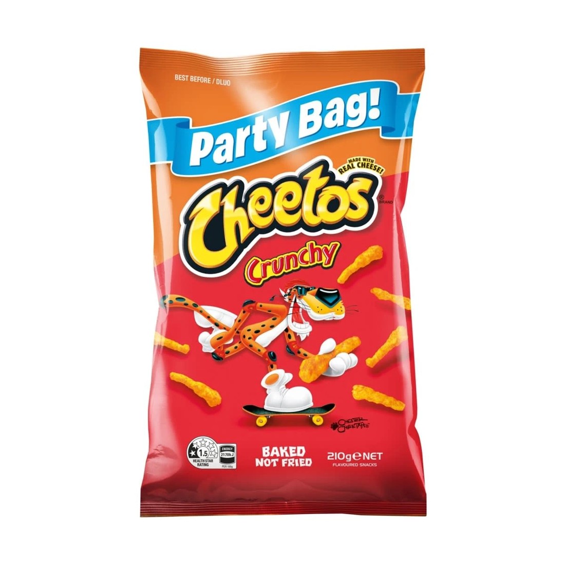 1 Cheetos Crunchy Cheese Flavoured Party Bag 210g, 1 of 1