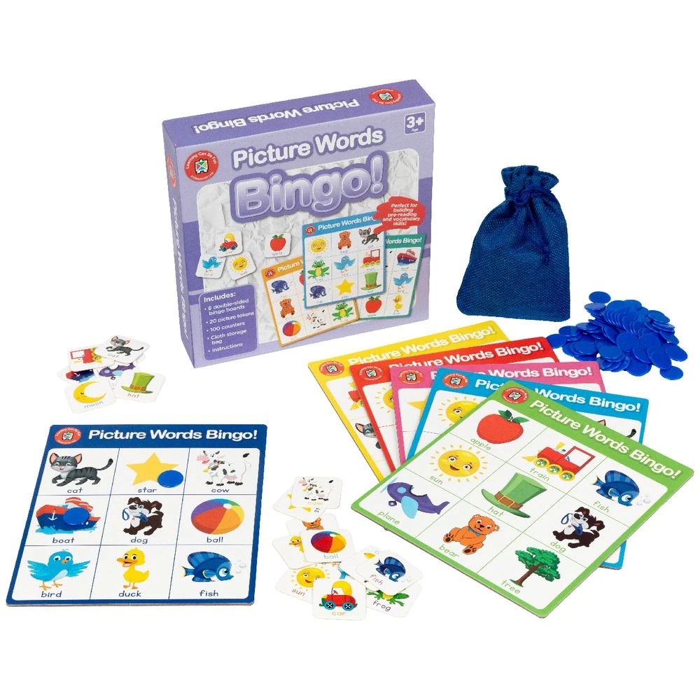 2 Learning Can Be Fun Picture Words Bingo, 2 of 2