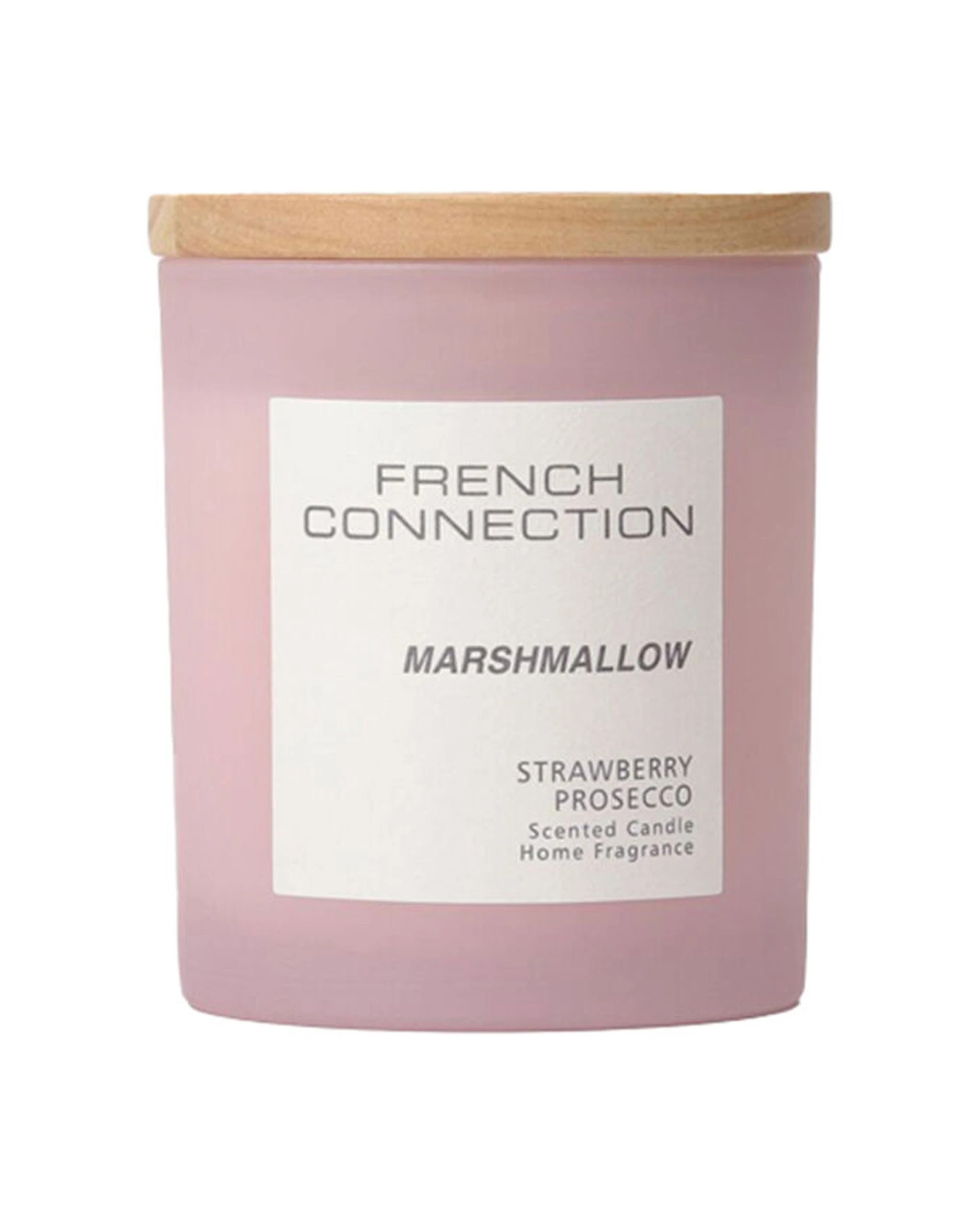 1 French Connection Marshmallow Strawberry Prosecco 4 Wick XL Candle 1.5kg - Pink, 1 of 3