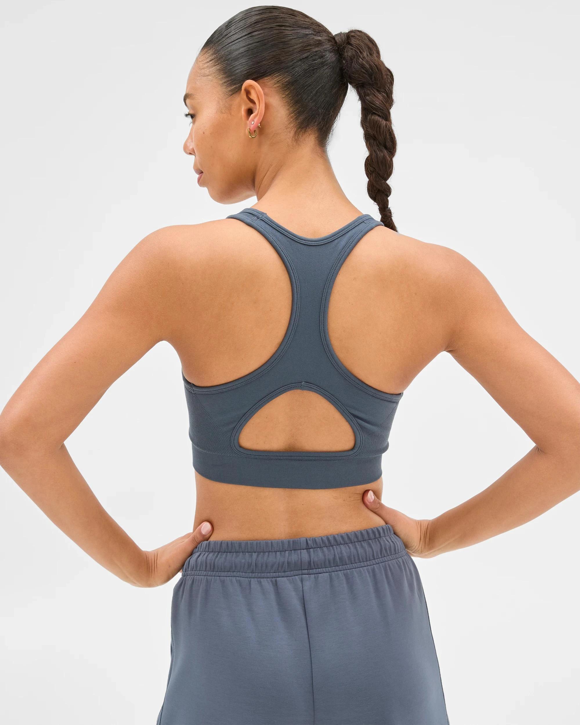 3 Target Active Harmony Strappy Seamfree Crop Top SMOKE, 3 of 5