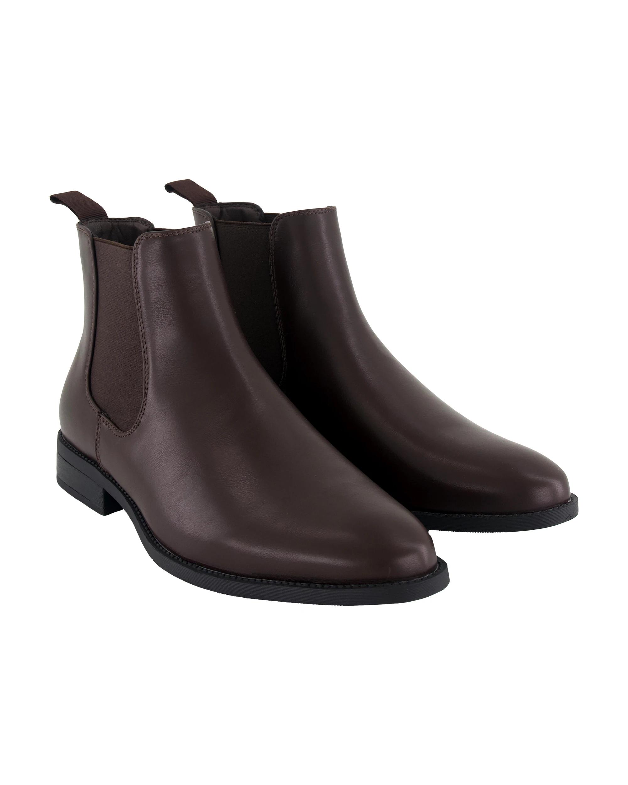 4 PU Gusset Boots Brown, 4 of 4