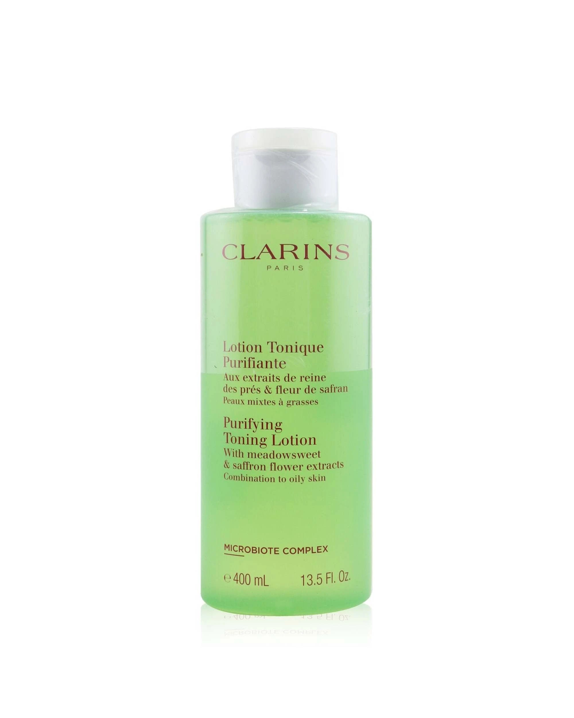1 Clarins Purifying Toning Lotion with Meadowsweet & Saffron Flower Extracts - Combination to Oily Skin  400ml/13.5oz, 1 of 4