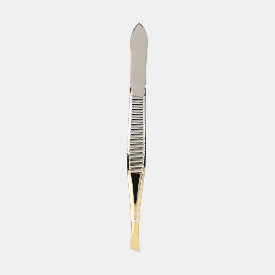 2 Gold Look Plated Slant Tip Tweezers, 2 of 4