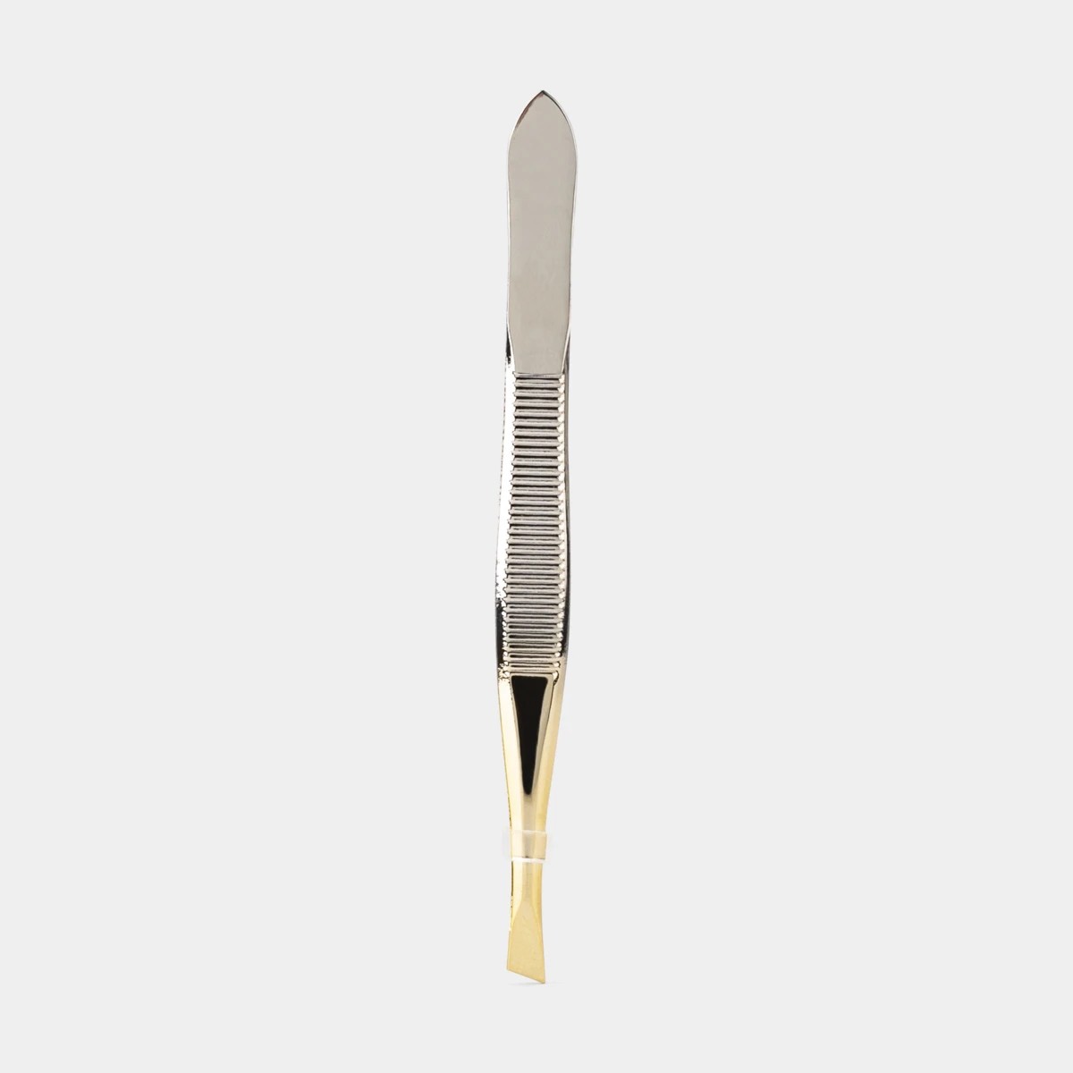 2 Gold Look Plated Slant Tip Tweezers, 2 of 4
