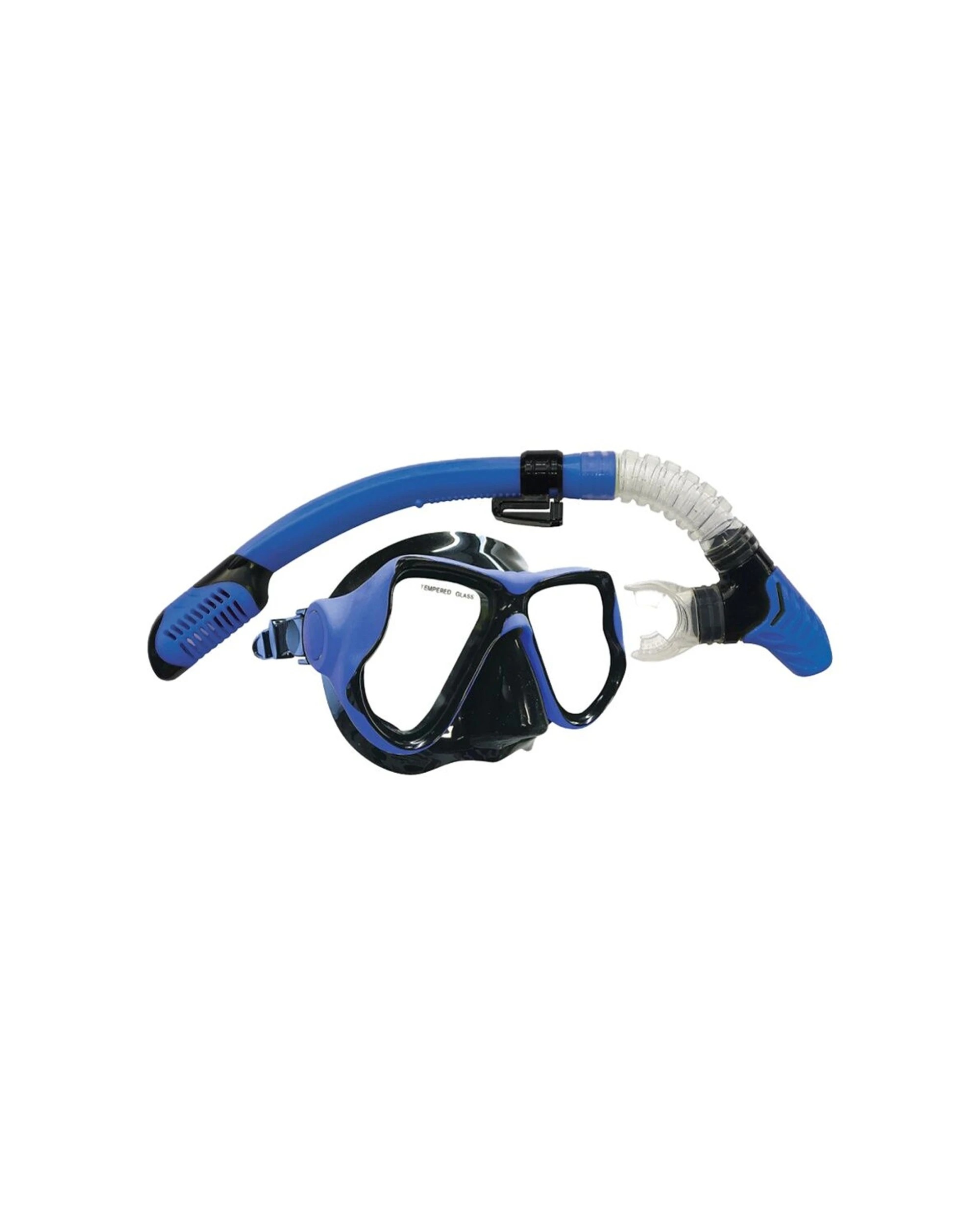 1 Land & Sea Sports Ningaloo Silicone Snorkelling Mask Set W/ Goggles - Multi, 1 of 1