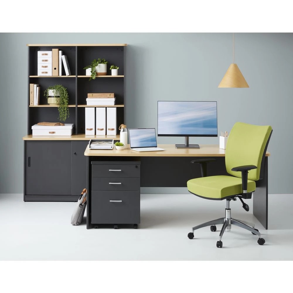 2 Toro Straight Desk 1800mm Maple/Grey Desks, Tables and Workstations, 2 of 6