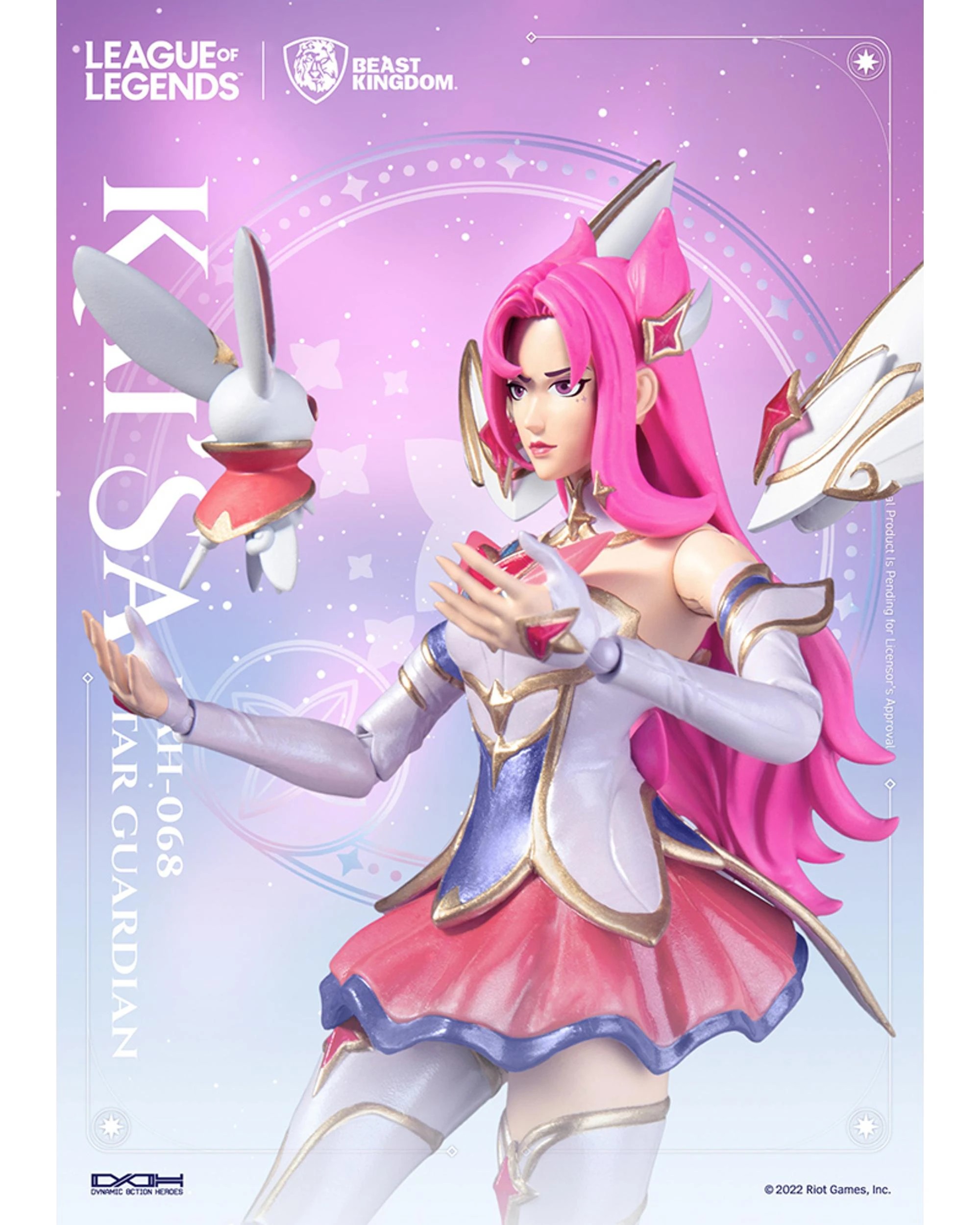 5 Beast Kingdom: Dynamic Action Heroes League of Legends Star Guardian Kai'Sa 7 inch Figure, 5 of 7