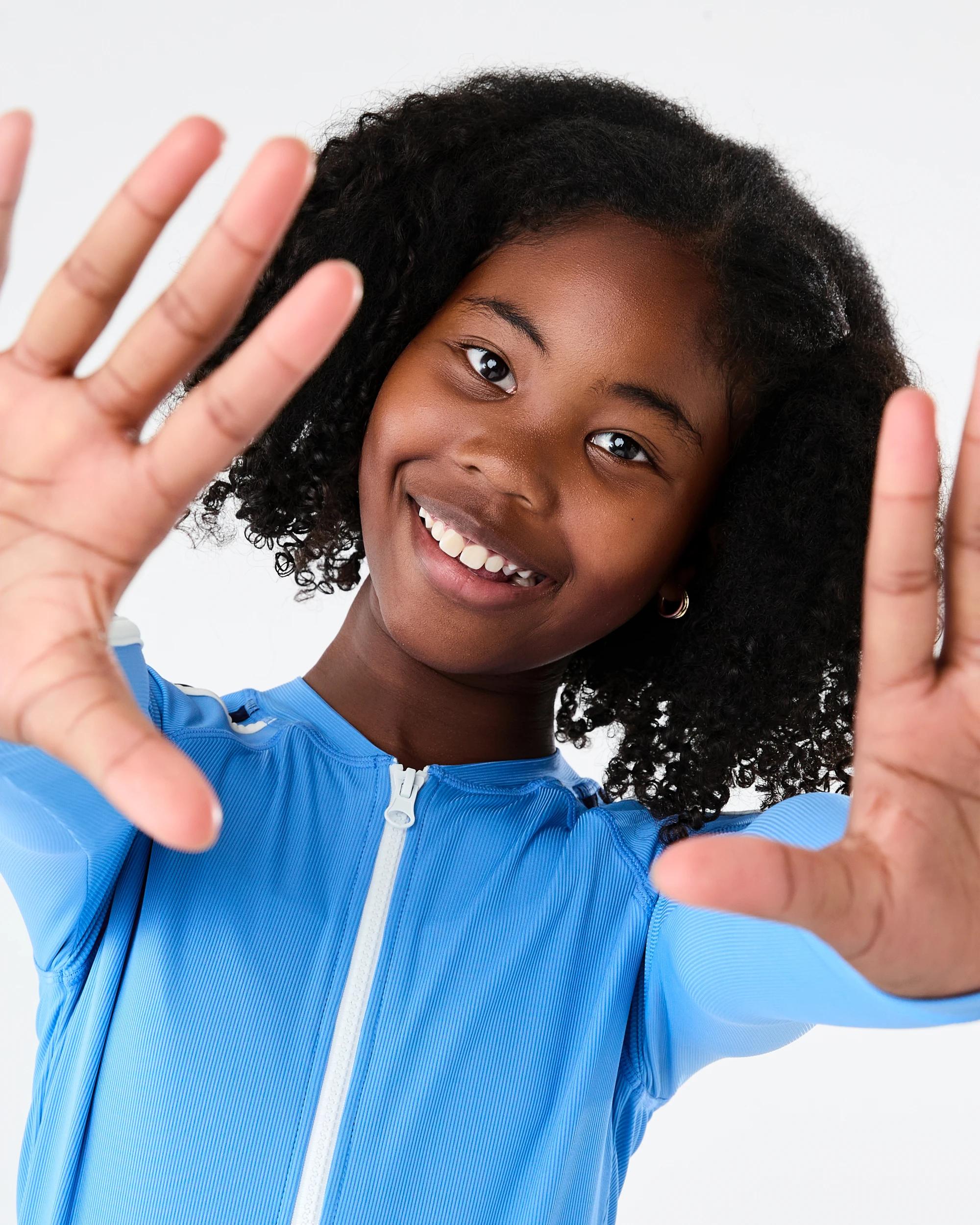 6 Long Sleeve Swimsuit Blue Mrna, 6 of 8