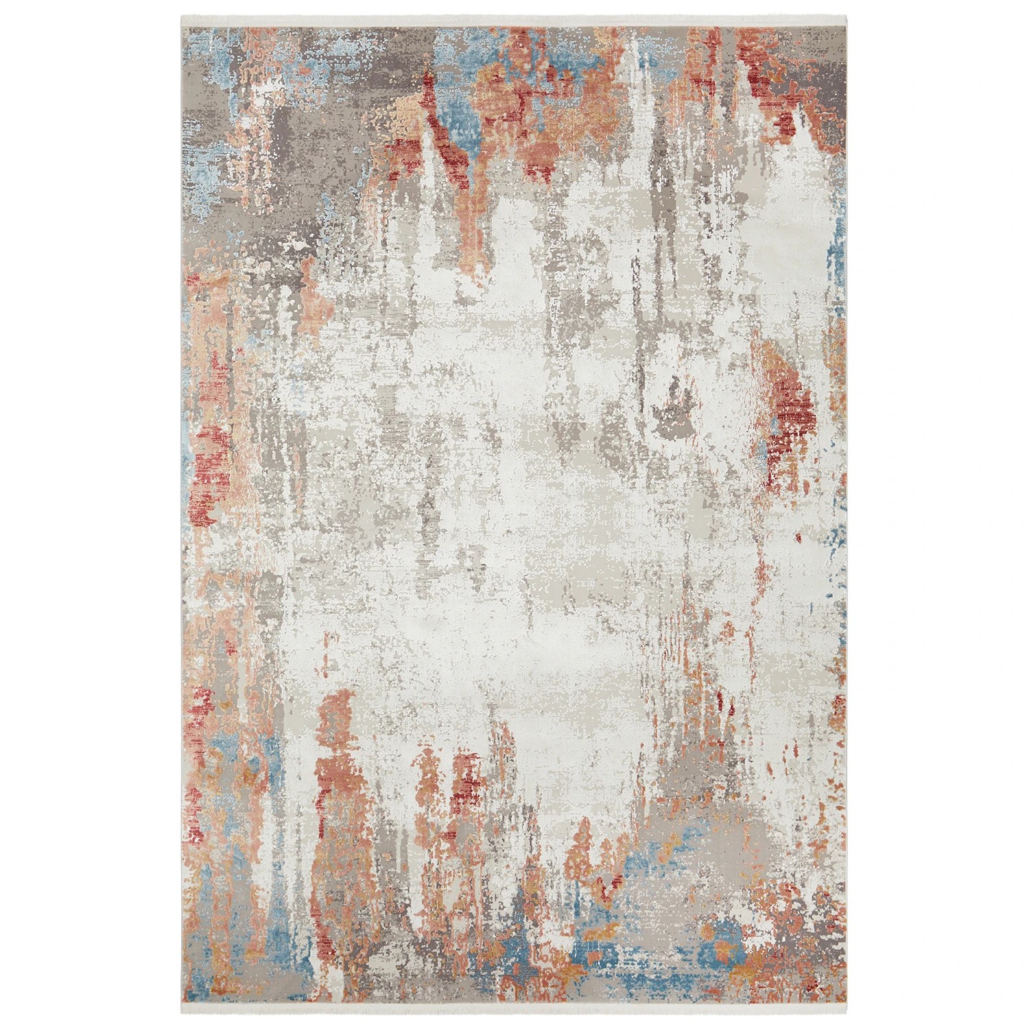 1 Common Ground Rugs Glimmers 107 290x200cm - Large Bamboo Silk Power Loomed Floor Rug - Multi, 1 of 9