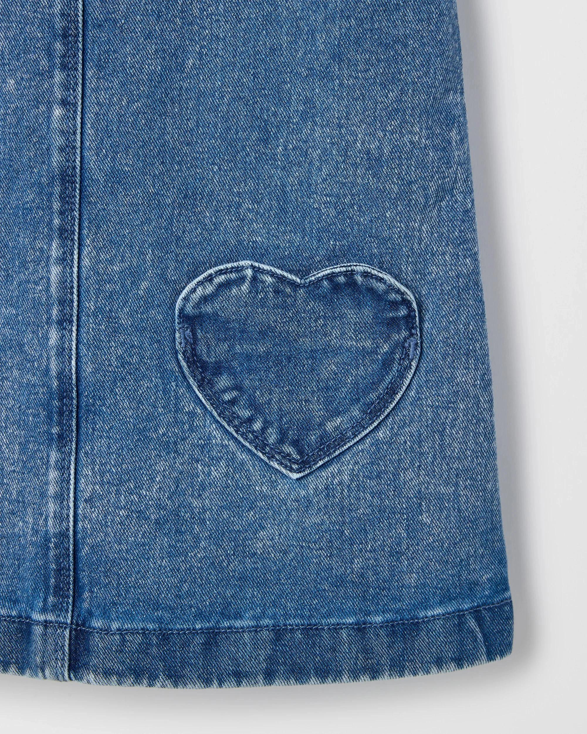 3 Target Denim Denim Pinafore Dress BLUE WASH, 3 of 3