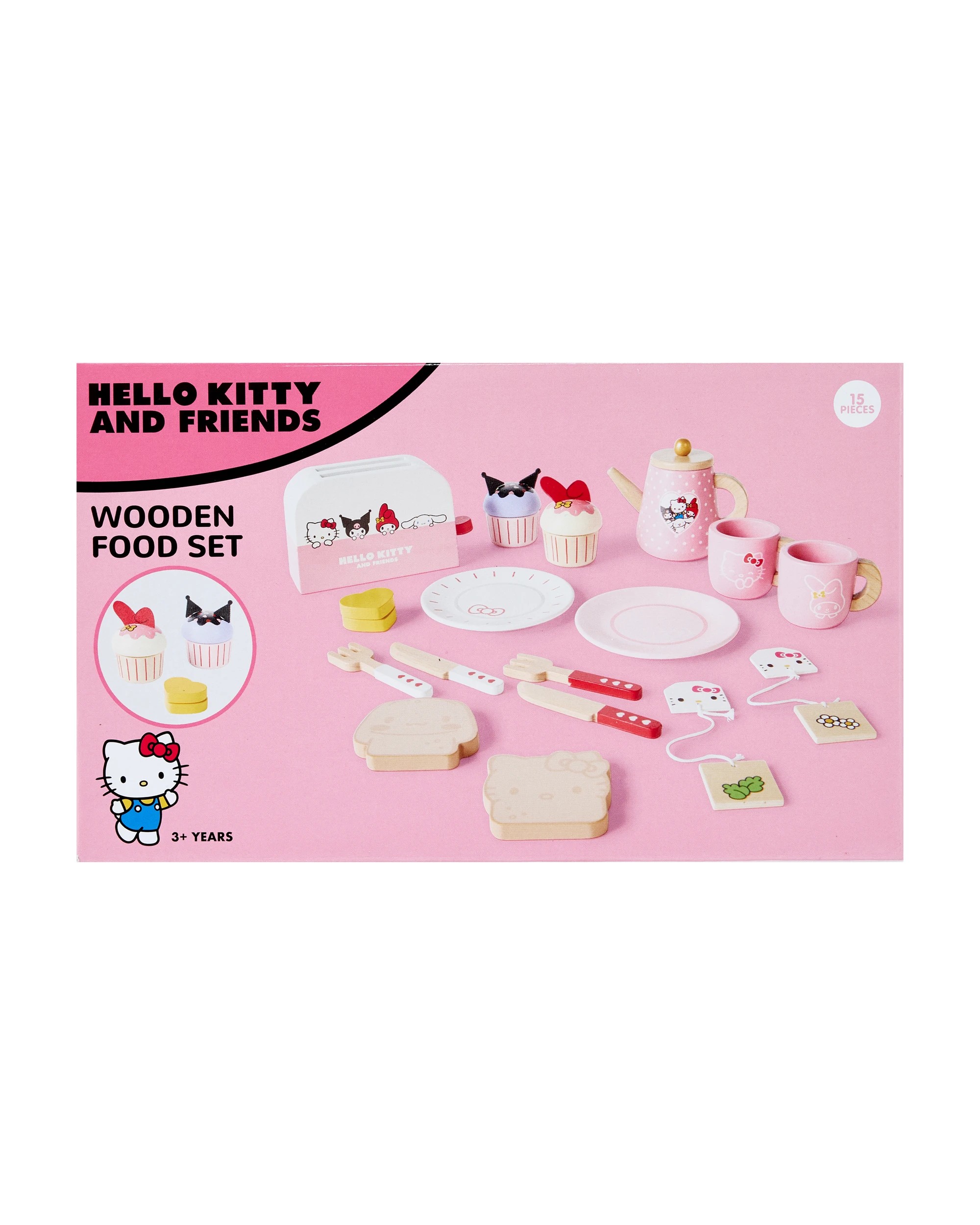9 15 Piece Hello Kitty and Friends Wooden Food Set, 9 of 10