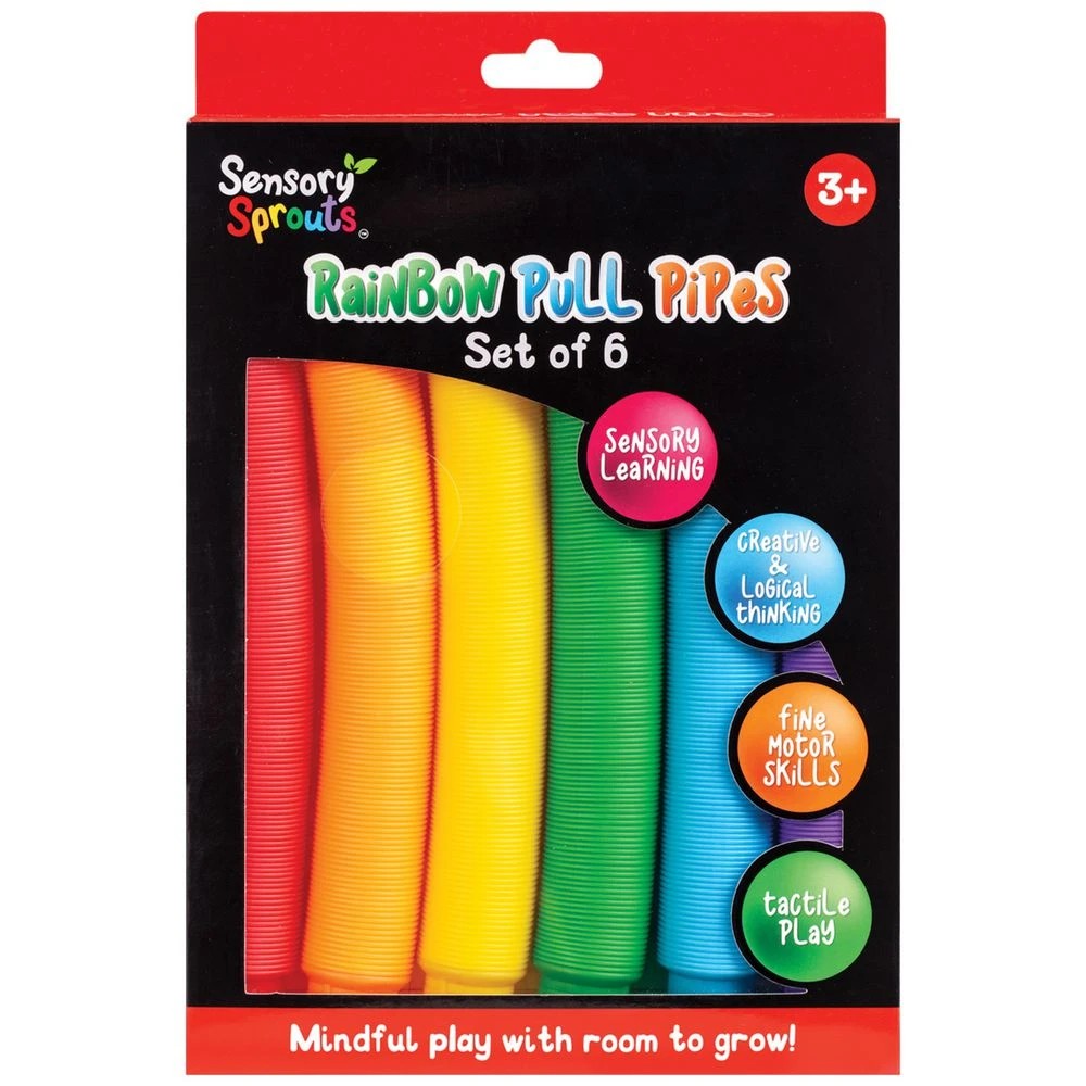 1 Sensory Rainbow Pop Tubes 6 Pack, 1 of 4