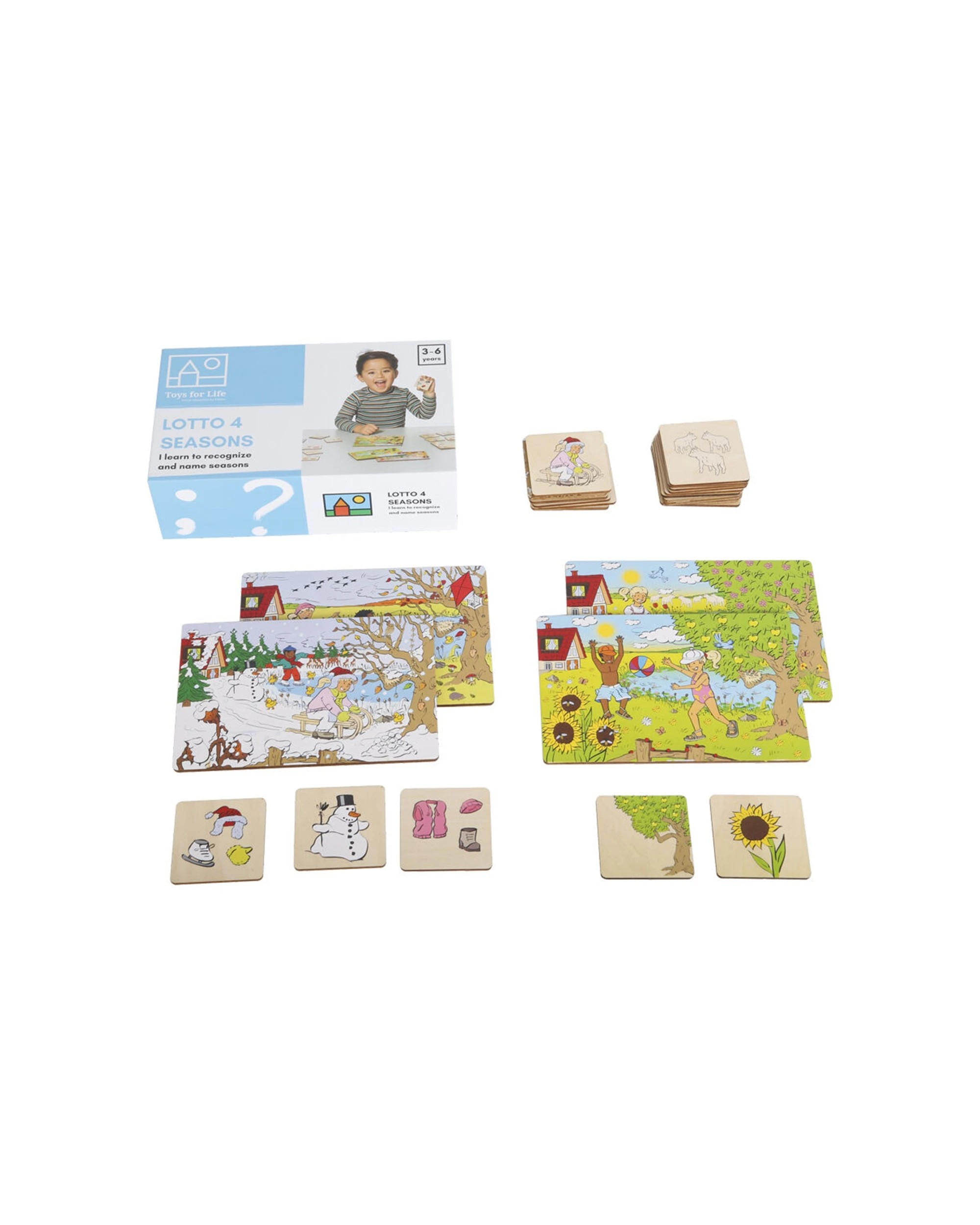 1 TFL 24pc Lotto 4 Seasons Matching Card Set Educational Toy Ages 3 Years - Multi, 1 of 3