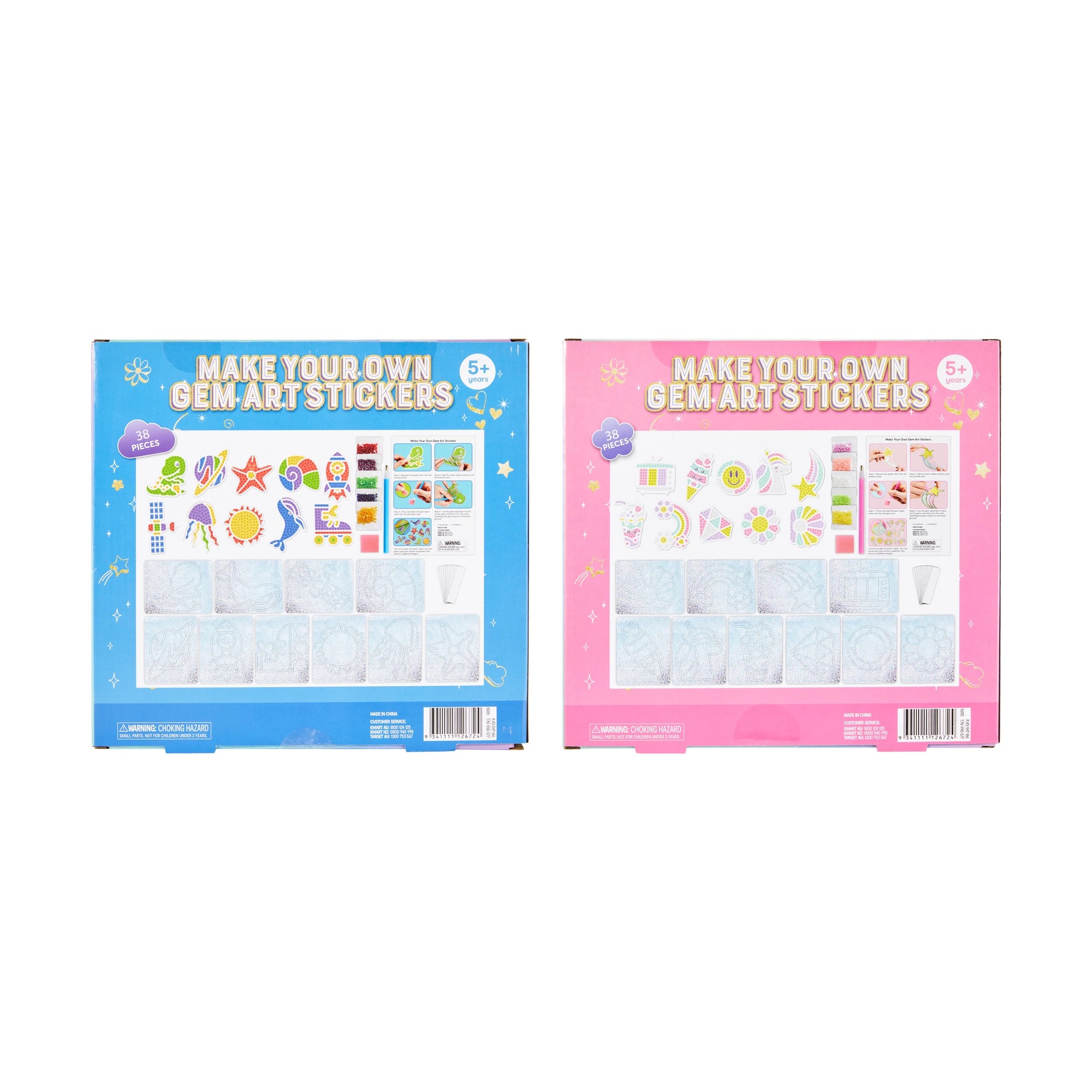 3 38 Piece Make Your Own Gem Art Stickers - Assorted, 3 of 3