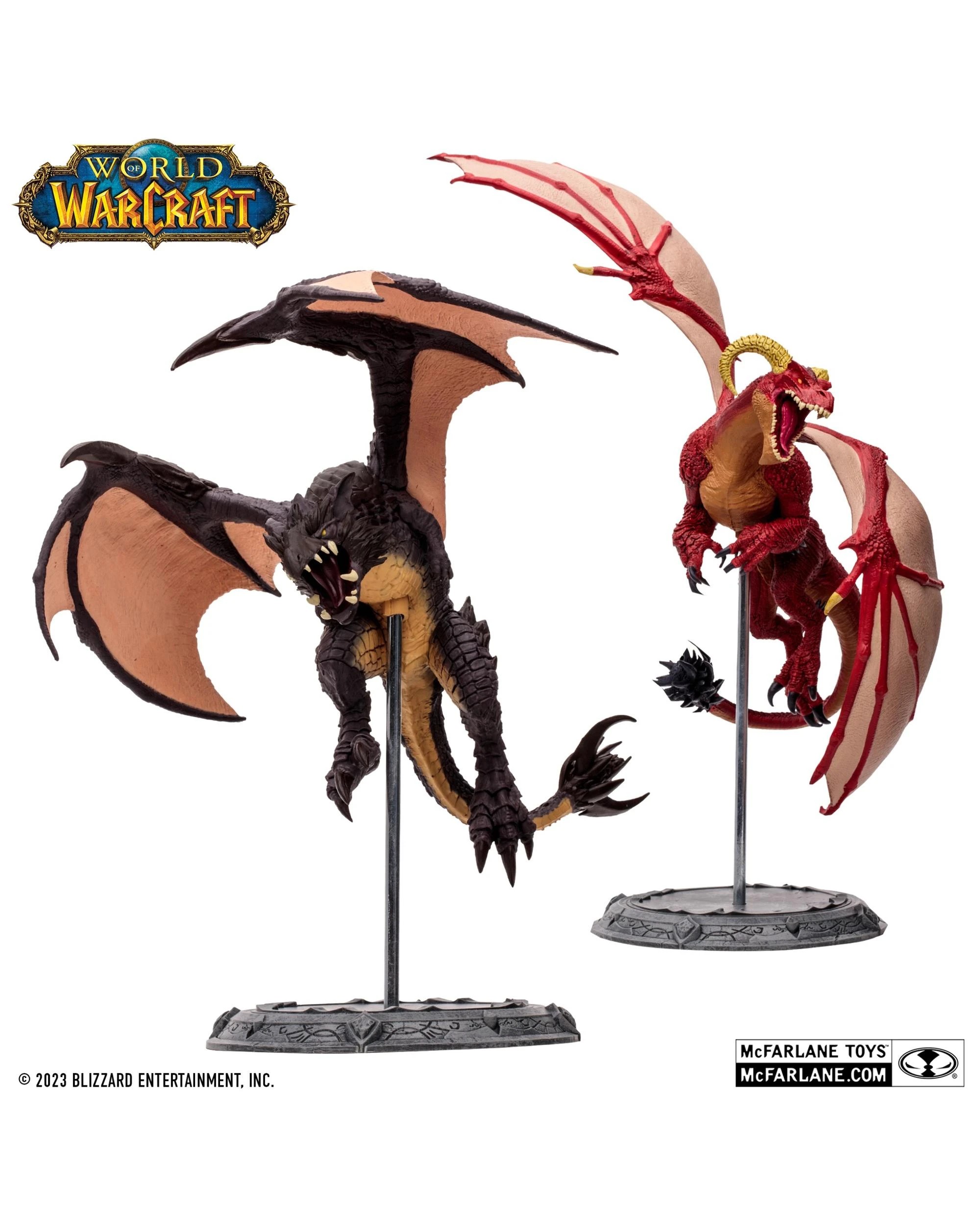 3 World of Warcraft Red Highland Drake and Black Proto-Drake 1:12 Scale Figure 2 Pack, 3 of 8