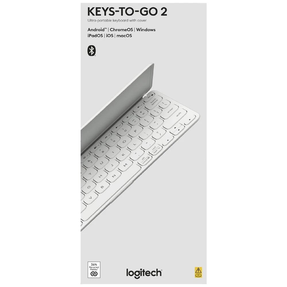 8 Logitech Keys-To-Go 2 Wireless Keyboard Grey, 8 of 10