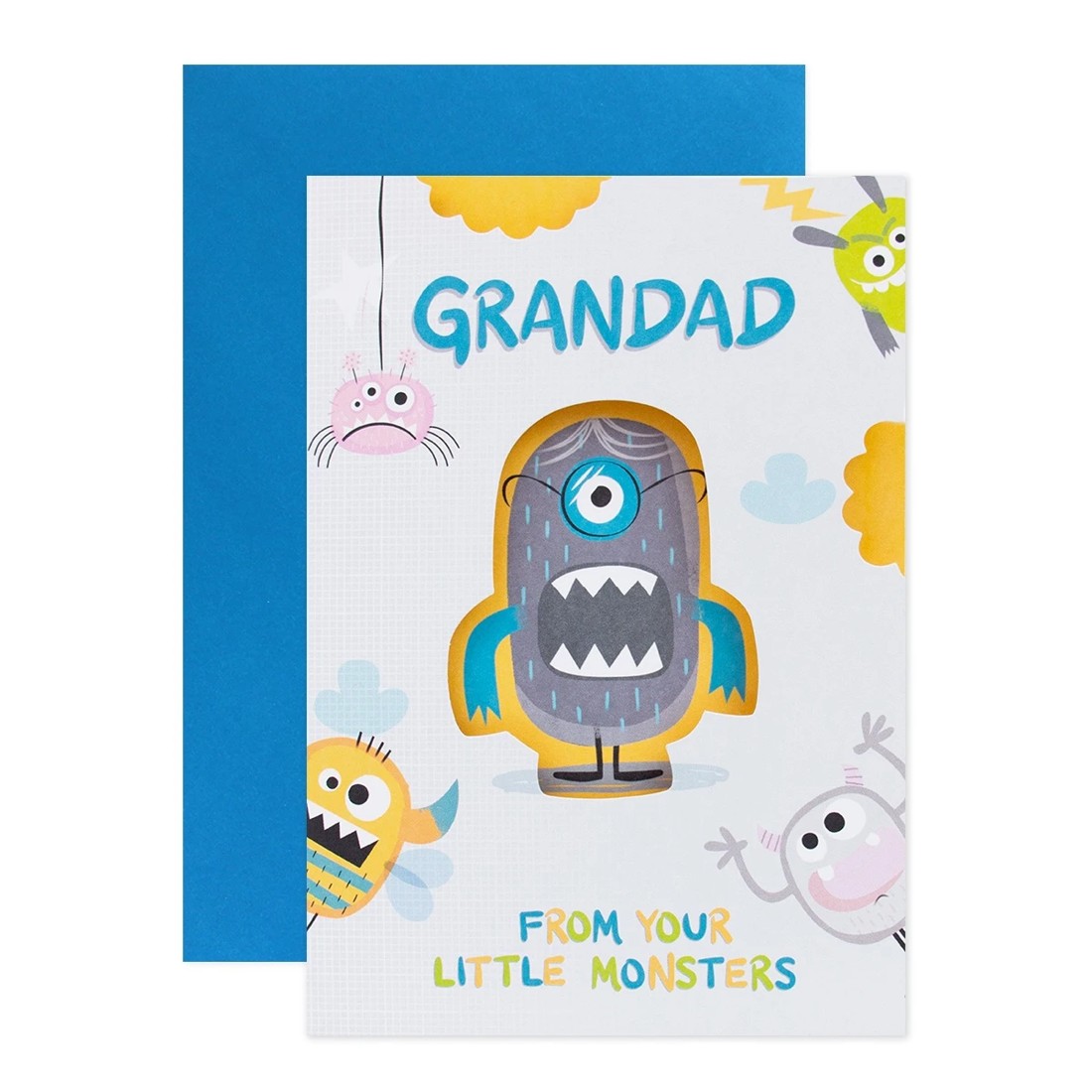 1 Hallmark Father's Day Card For Granddad - From Your Little Monsters, 1 of 3