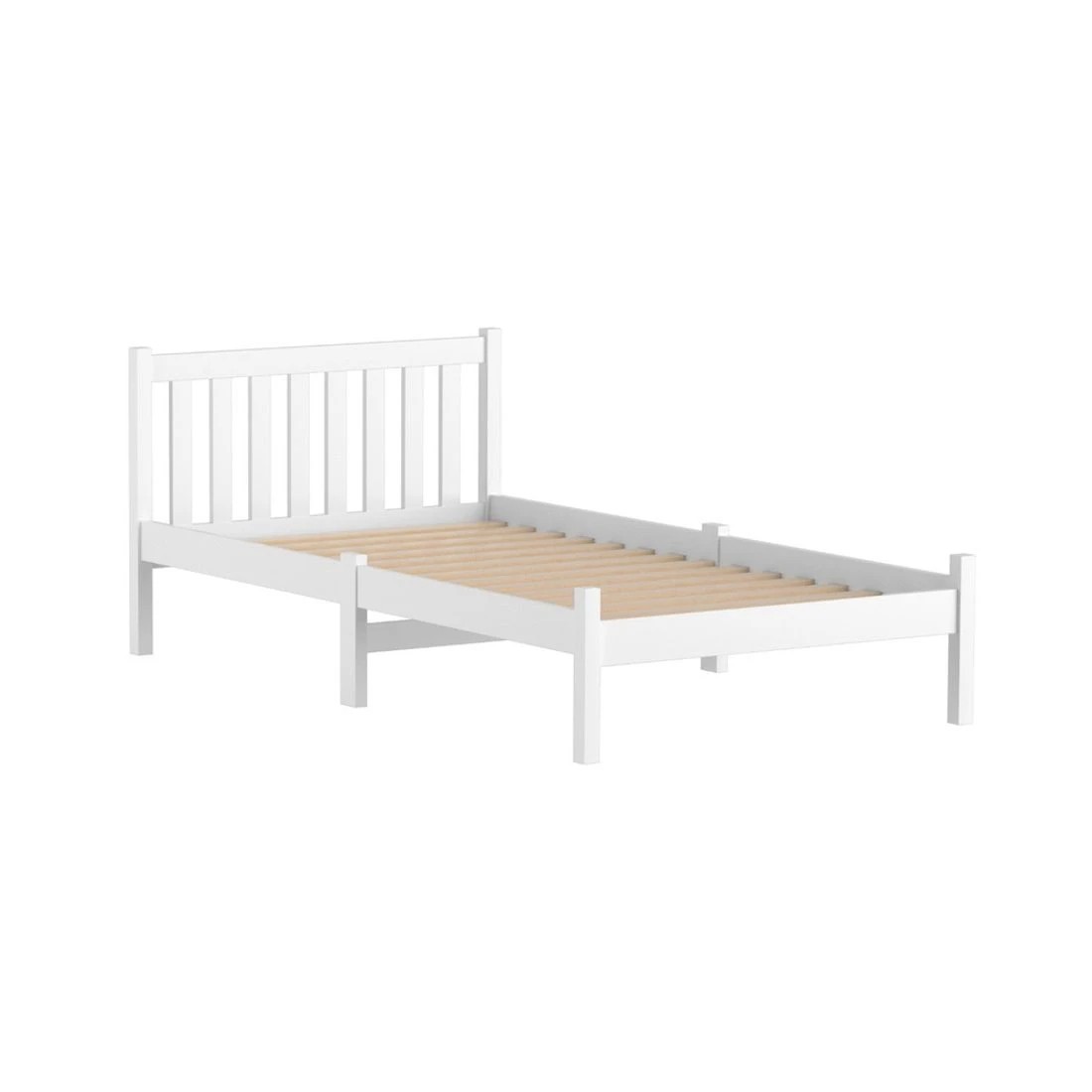 1 Artiss Bed Frame King Single Size - White, 1 of 10
