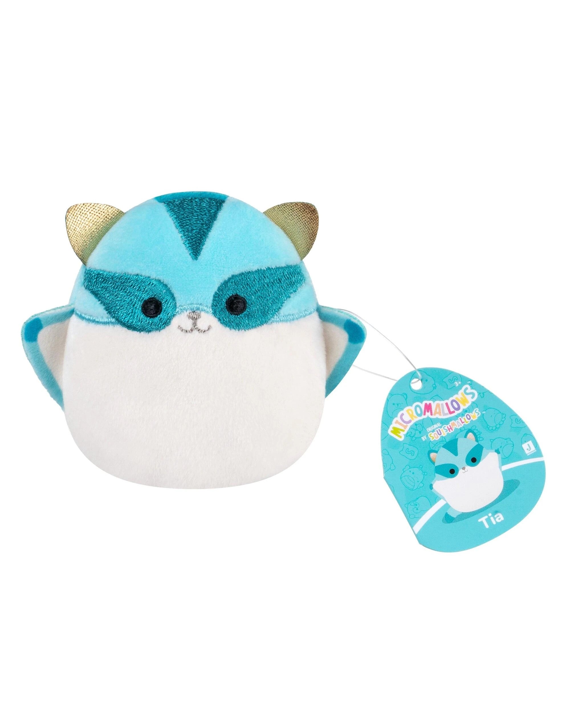 3 Squishmallows Micromallows 2.5 inch Plush 3 Pack - Tia the Sugar Glider, 3 of 6