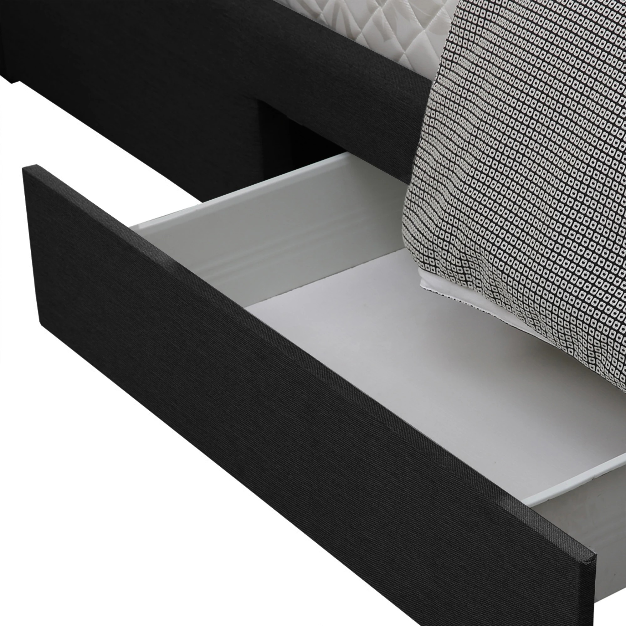 5 Levede Queen Dark Grey Storage Bed Frame, 5 of 8