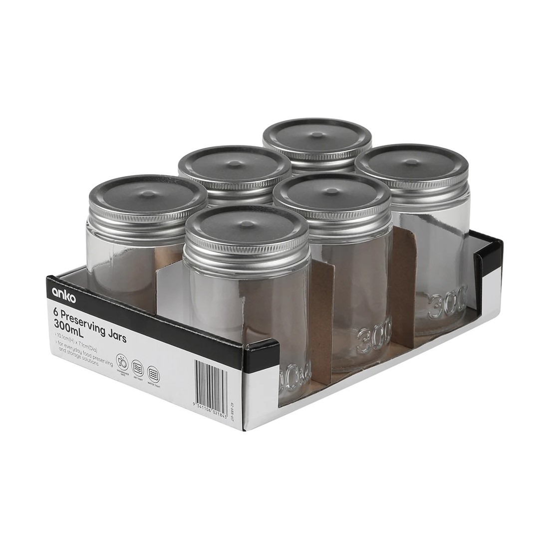 4 6 Preserving Jars - 300ml, 4 of 4