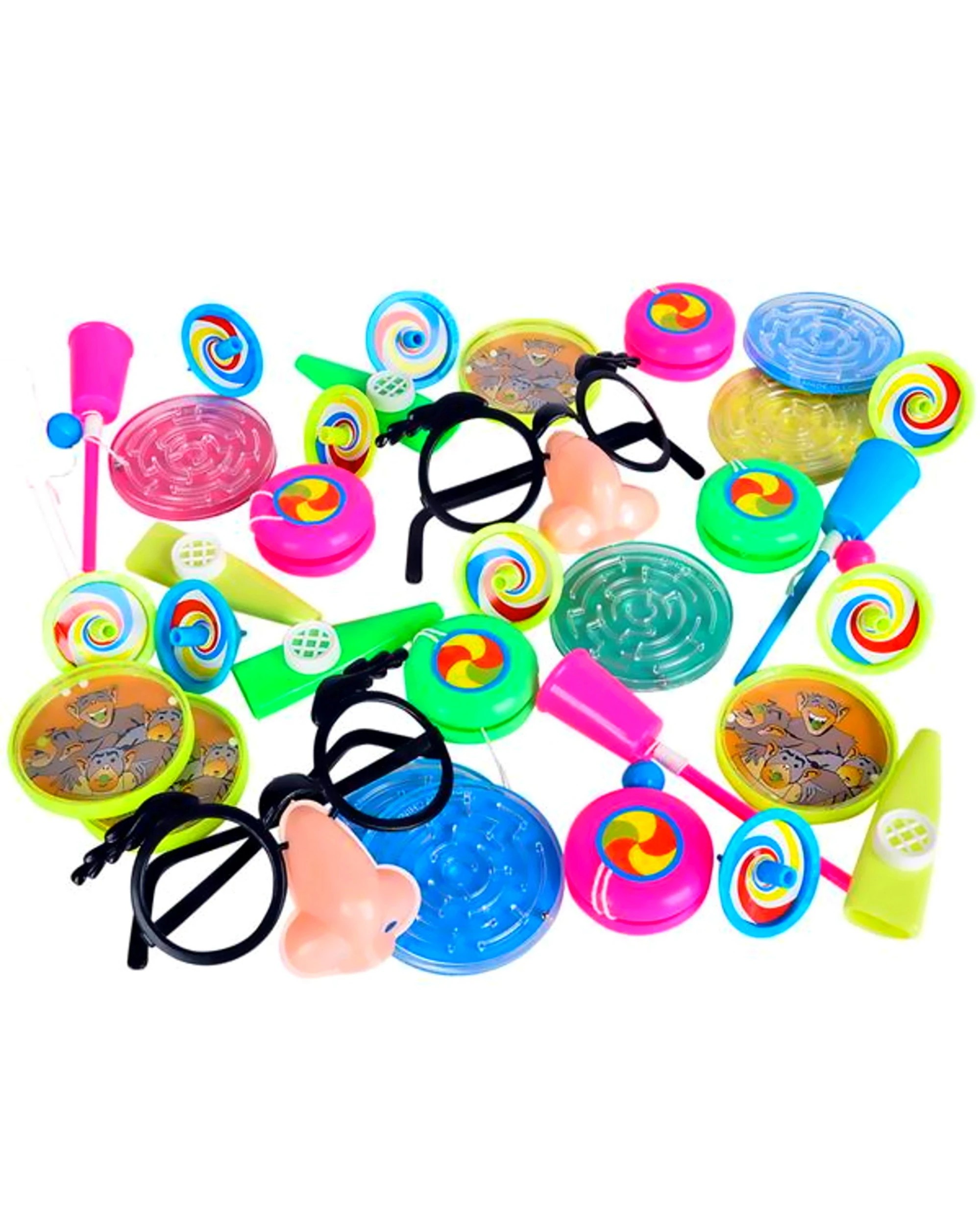 2 Partyrama Pinata Neon Mega Value Favour Pack 64 Pieces, 2 of 2
