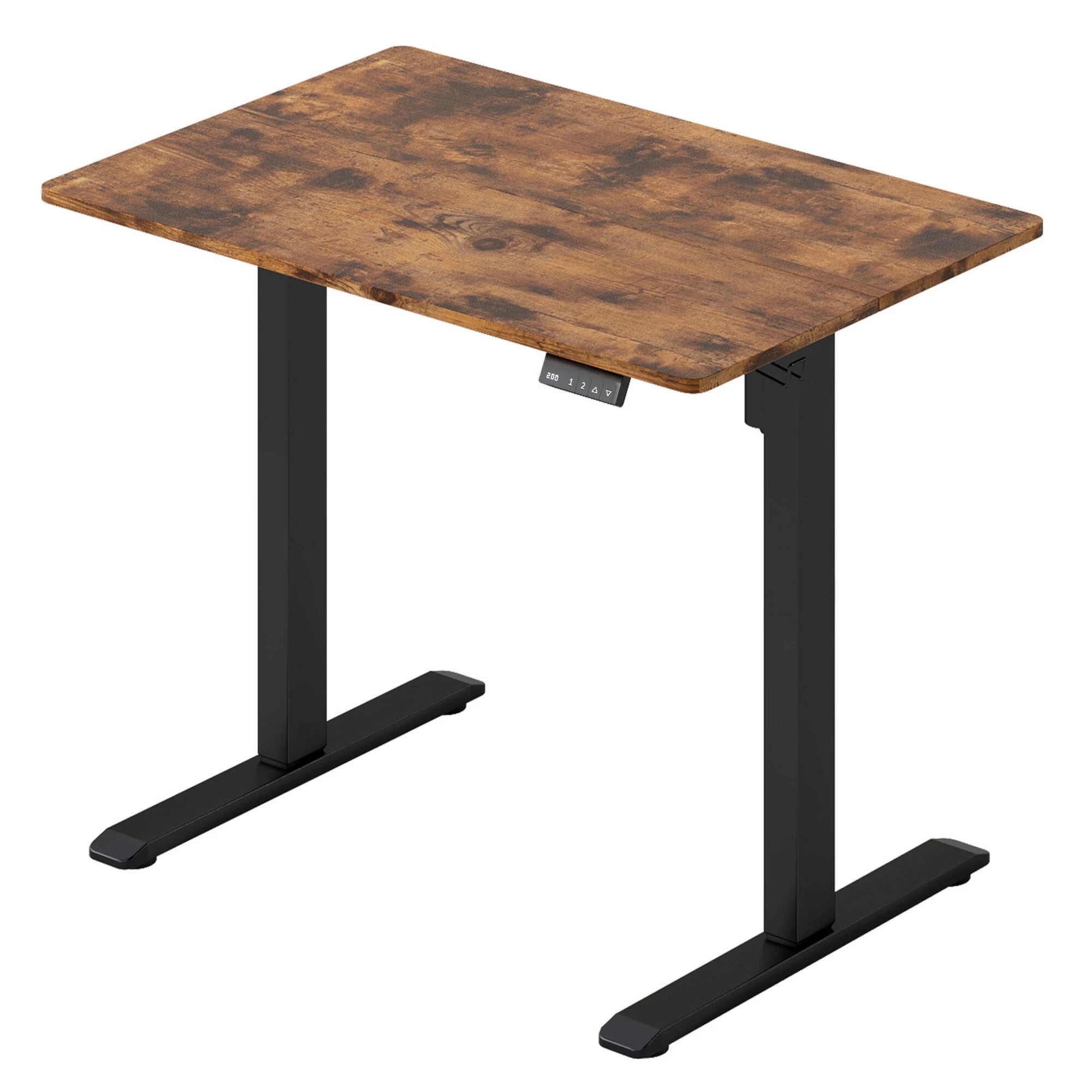 1 Levede Electric Standing Desk 90cm - Brown, 1 of 9