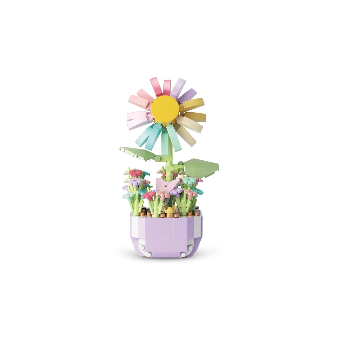 5 Mini Blocks Flower Series: Mini Flower Pot Playset - Assorted, 5 of 10
