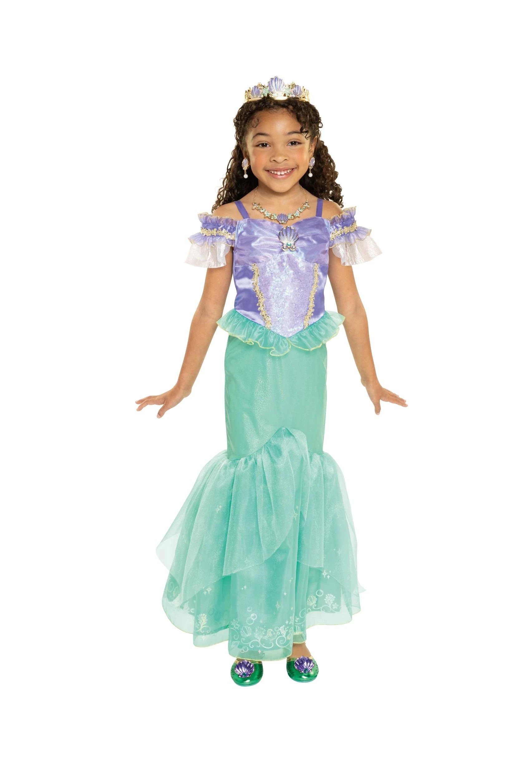 3 Disney Princess Ariel Kids Costume - Ages 5 - 6 - Multi, 3 of 3