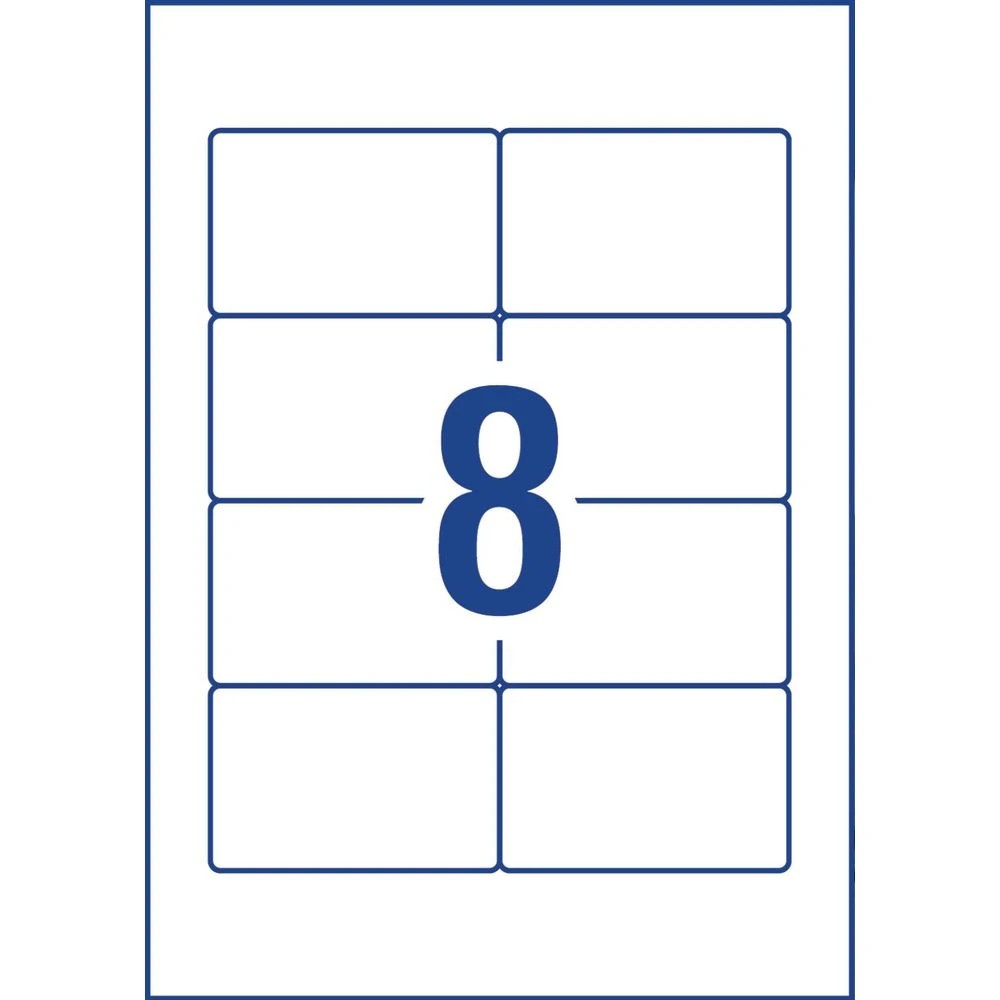 2 Avery 8UP Fabric Laser Name Badge Labels 15 Sheets, 2 of 8