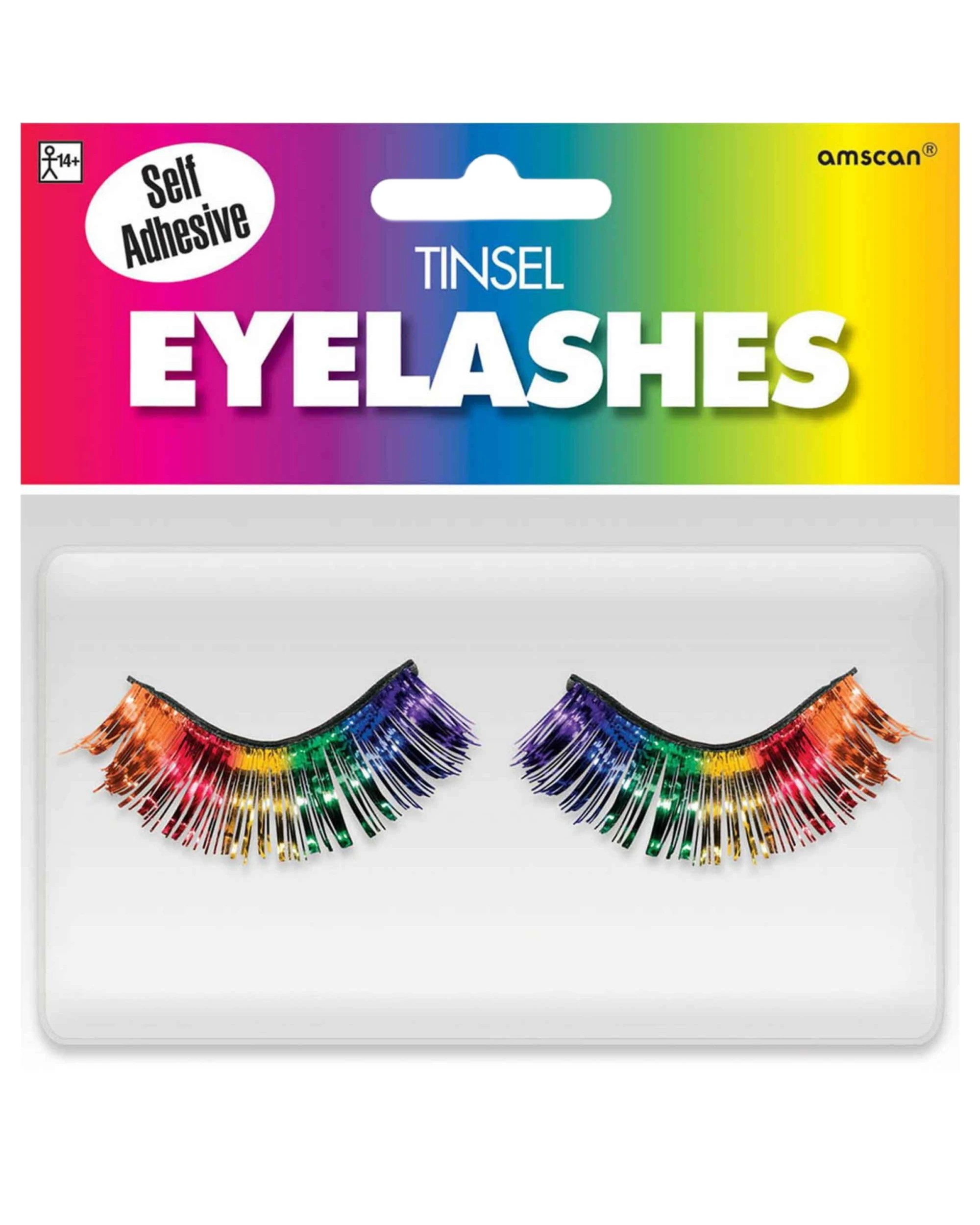 1 Anagram Rainbow Tinsel Eyelashes 1 Pair - Multi, 1 of 1