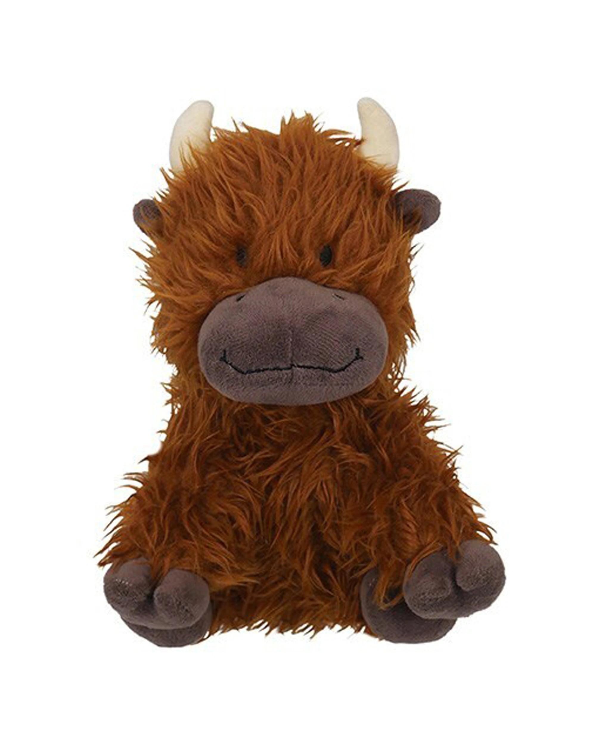 3 Rosewood Tough Rope Core Cow Plush Pet Dog Outdoor Chew Bite Fetch Toy Brown - Brown, 3 of 3