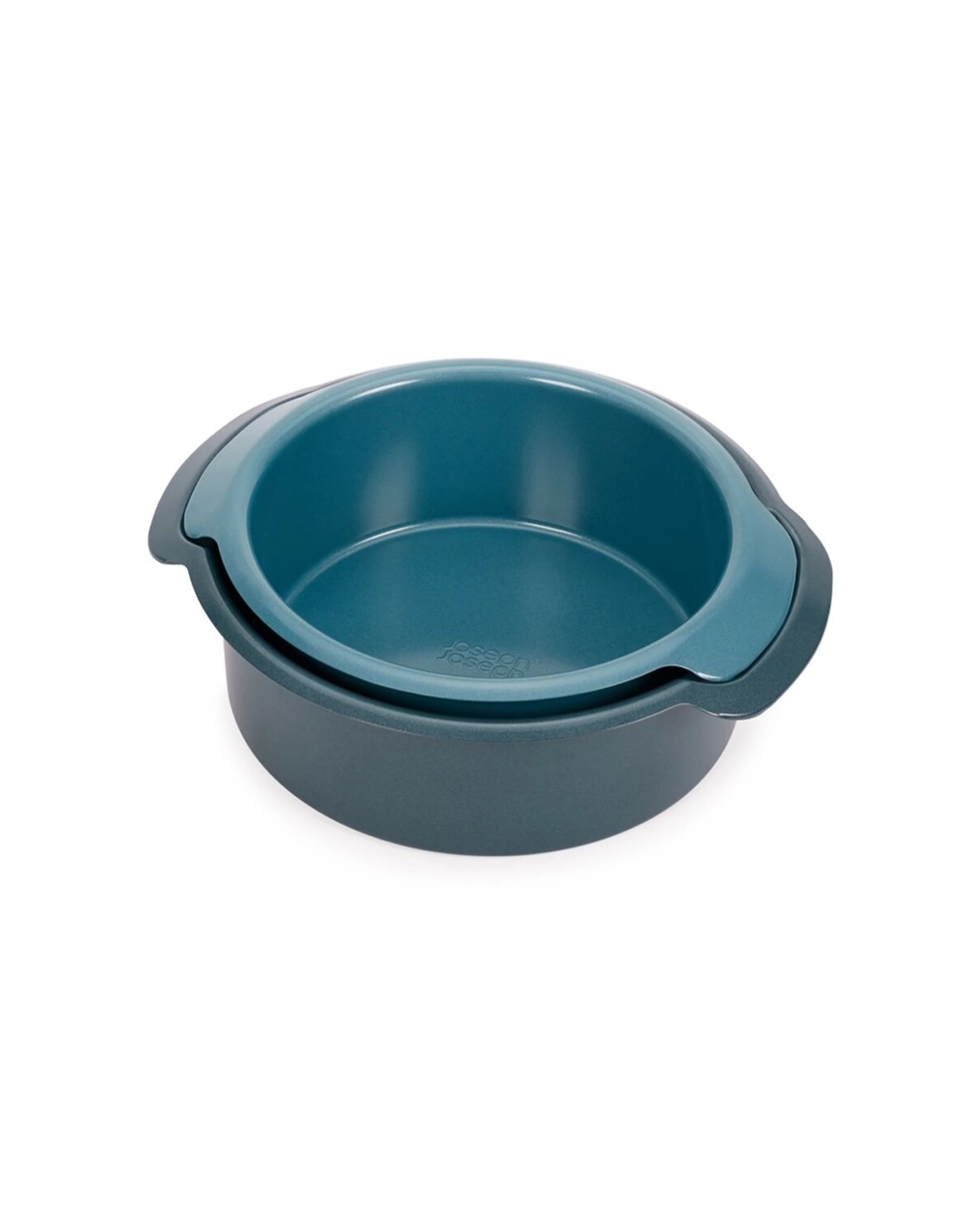 2 Joseph Joseph Carbon Steel Non-Stick Nest Bake Round Cake Tins 2x2PC - Blue, 2 of 8