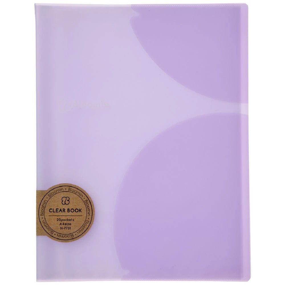 1 Bloomin Display Book A4 20 Pocket Purple, 1 of 2