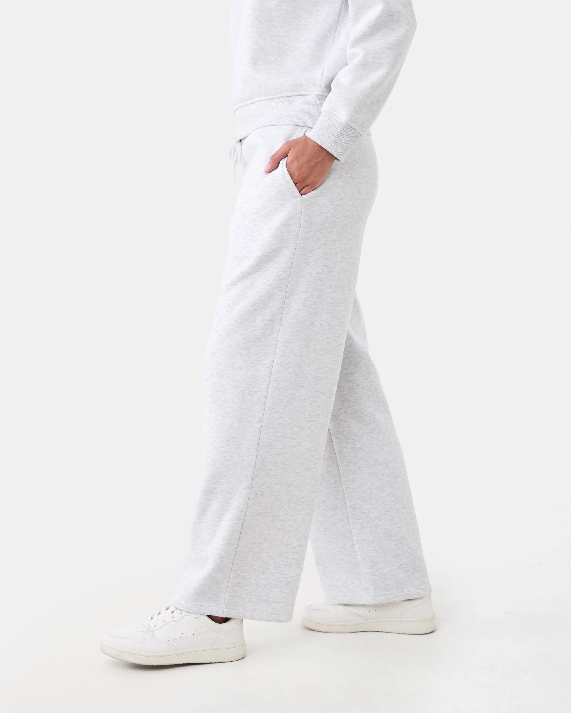 2 Wide Leg Trackpants Wht Marle, 2 of 6