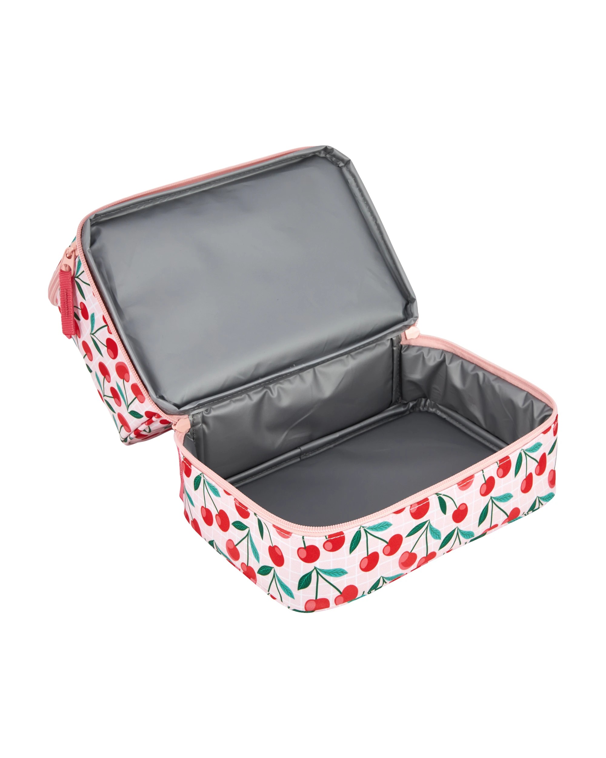 2 Cherry Insulated Twin Deck Lunch Bag, 2 of 4