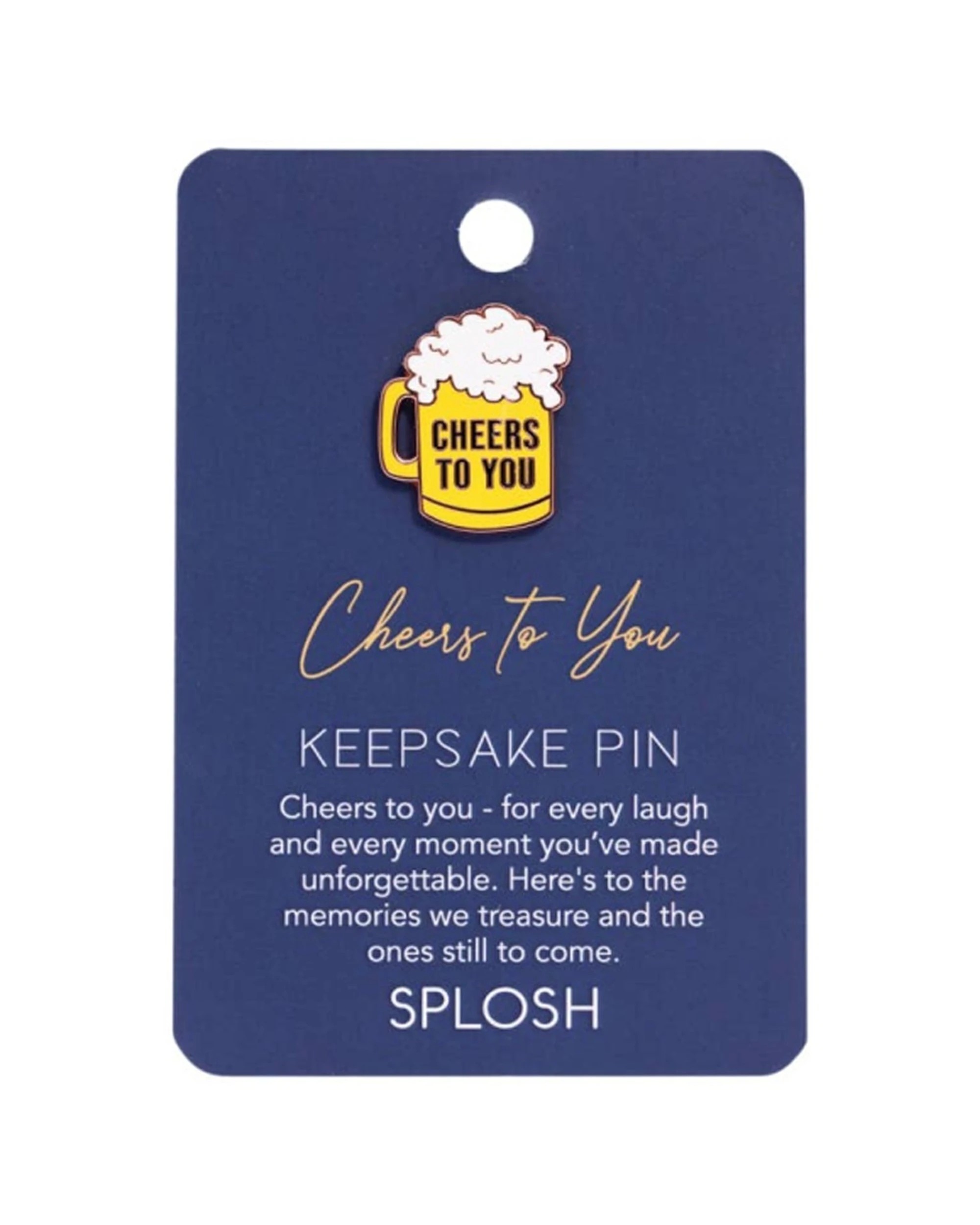 3 Splosh 2PK Father's Day Cheers Keepsake Pin Enamel Heartfelt Collectable - ONE SIZE - Gold, 3 of 5