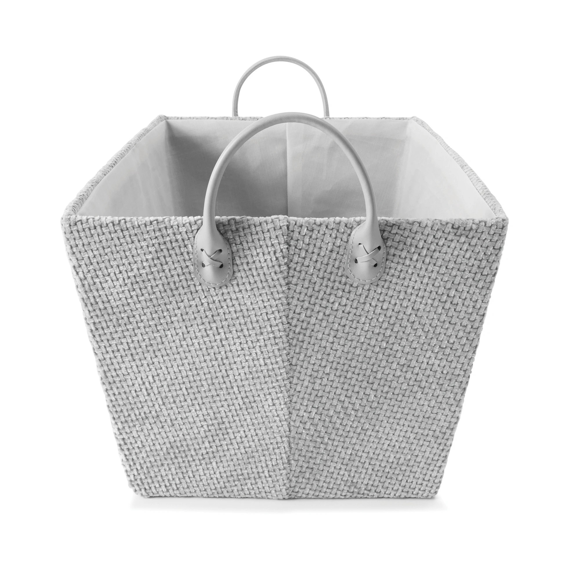 6 Tapered Textured Basket - Grey, 6 of 8