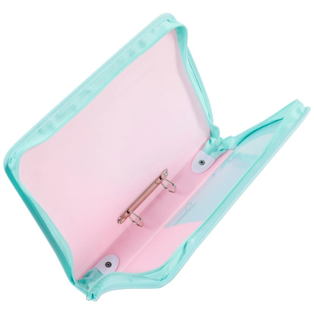 3 Otto A4 2 D-Ring Zipper Binder Pink, 3 of 5