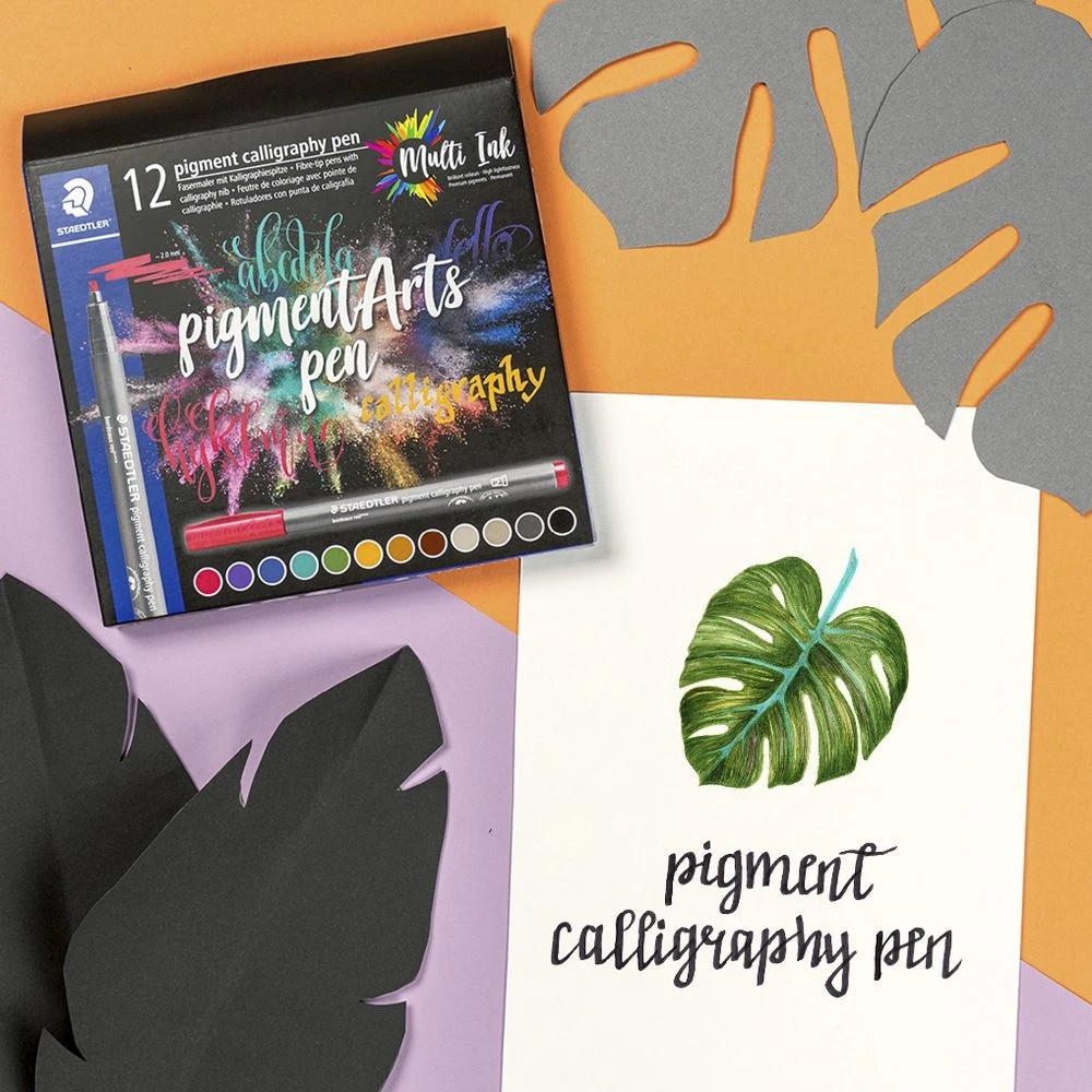 2 Staedtler Pigment Arts Calligraphy Pens 12 Pack, 2 of 8