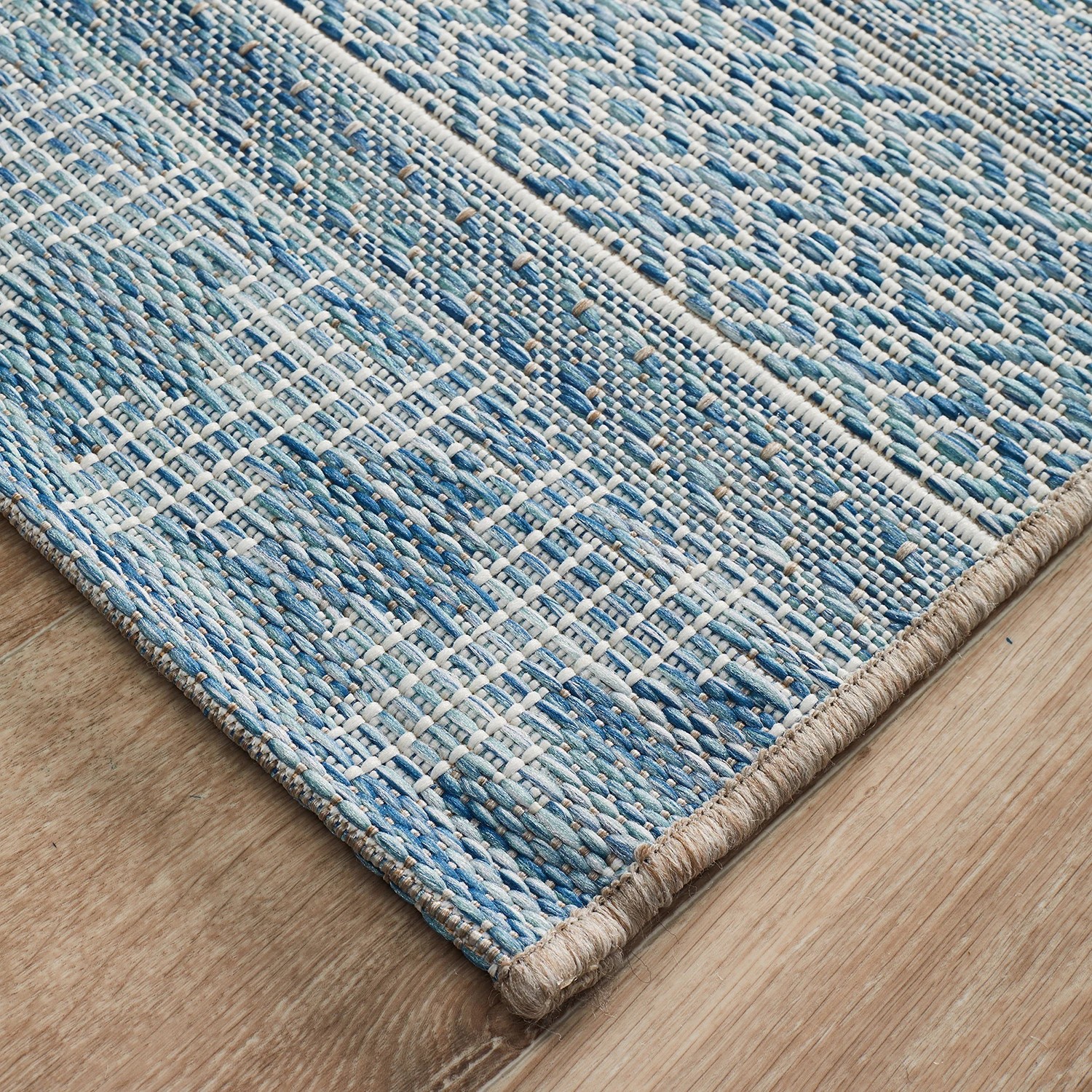 3 Common Ground Rugs Portico 5505 Outdoor 400x80cm Runner - Large Pet Friendly Rug - Blue, 3 of 7