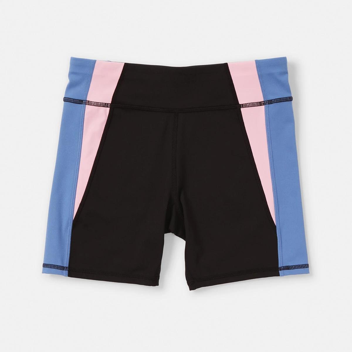 8 Active Kids Mid Length Bike Shorts Multi, 8 of 9