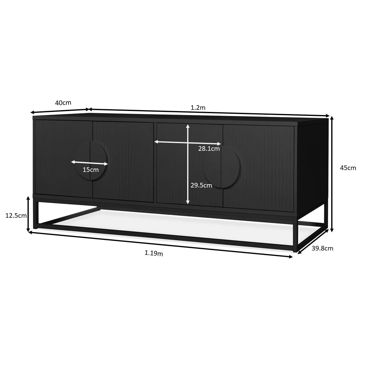 8 Stevie Entertainment Unit - Black, 8 of 9
