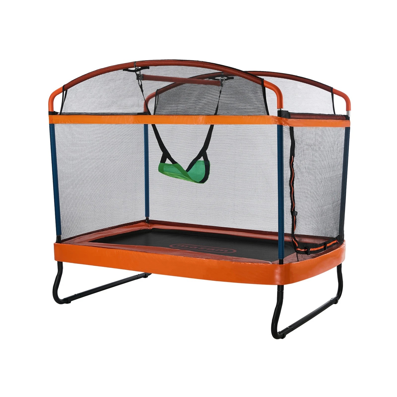 8 Mazam 6FT Kids Trampoline with Swing Bar Rectangular - Multi, 8 of 9
