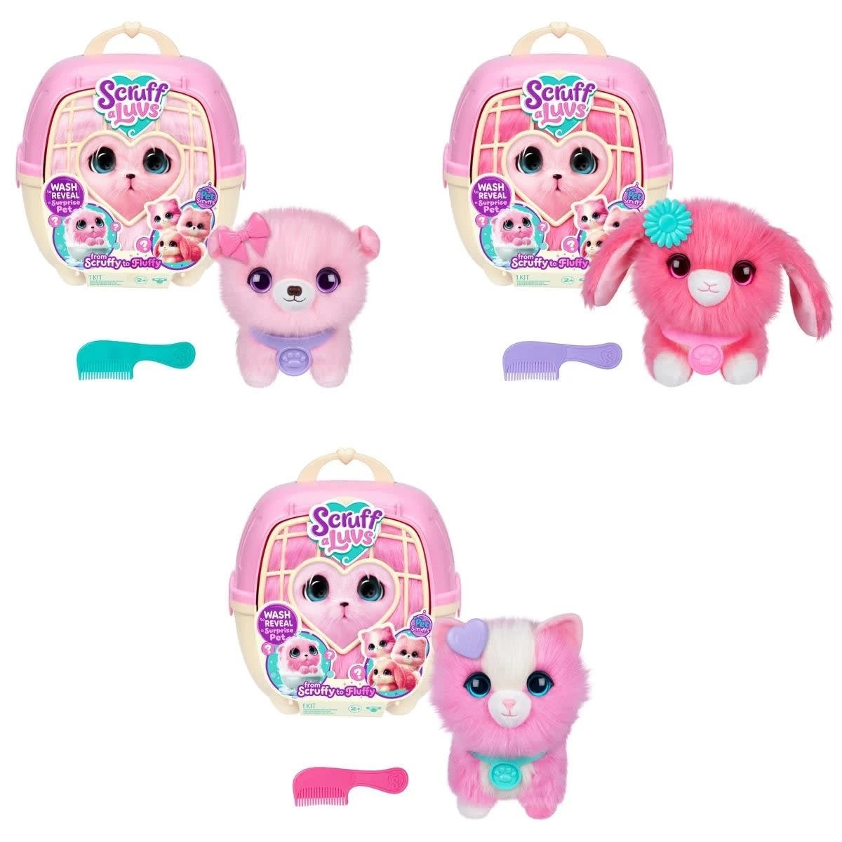 2 Scruff-A-Luvs Pet Scruff - Pink, Assorted, 2 of 10