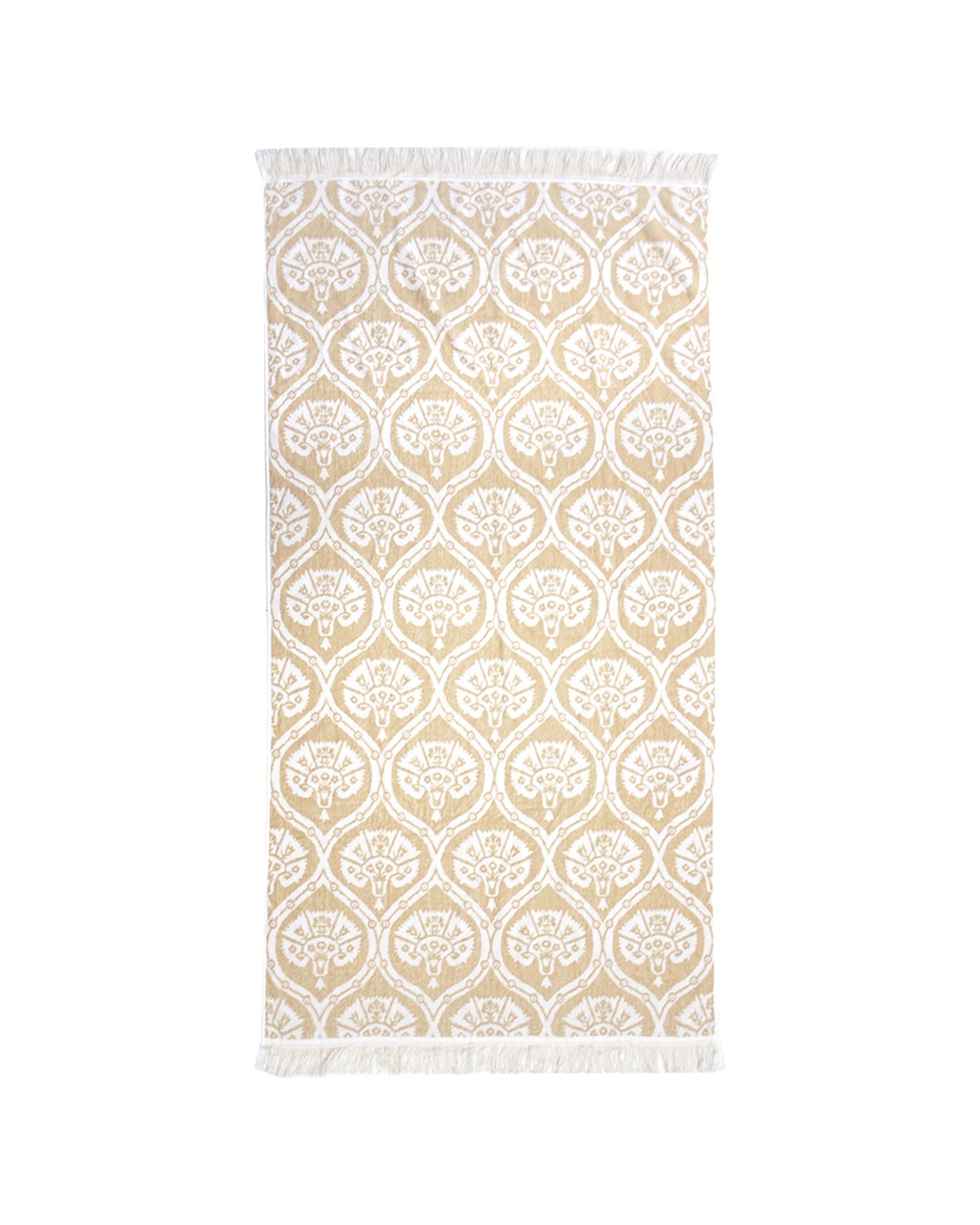 1 BAMBURY Tamarindo Beach Towel Velour Finish Soft Absorbent Fringed - Multi, 1 of 5