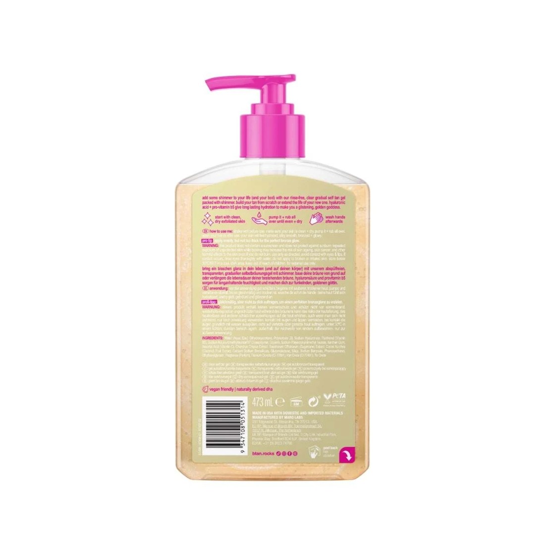 2 b.tan Glow Your Own Way Shimmer Tan Gel - Hyaluronic Acid and Pro-Vitamin B5, 2 of 3