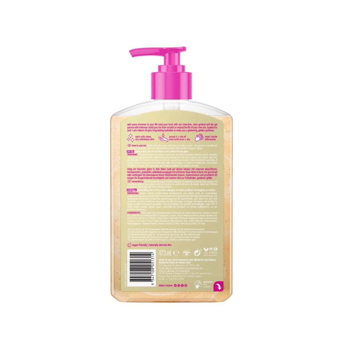 2 b.tan Glow Your Own Way Shimmer Tan Gel - Hyaluronic Acid and Pro-Vitamin B5, 2 of 3