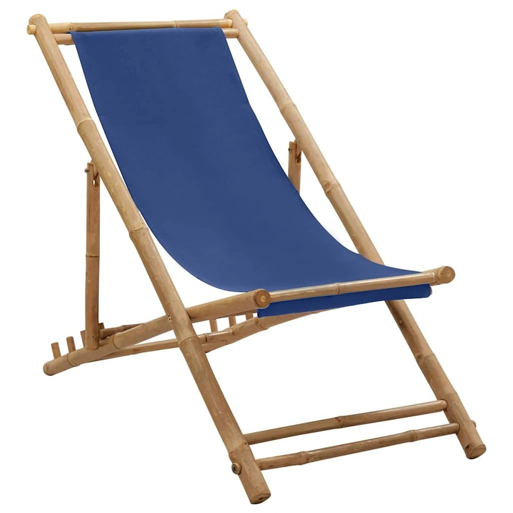 1 vidaXL Deck chair Foldable - Blue, 1 of 9